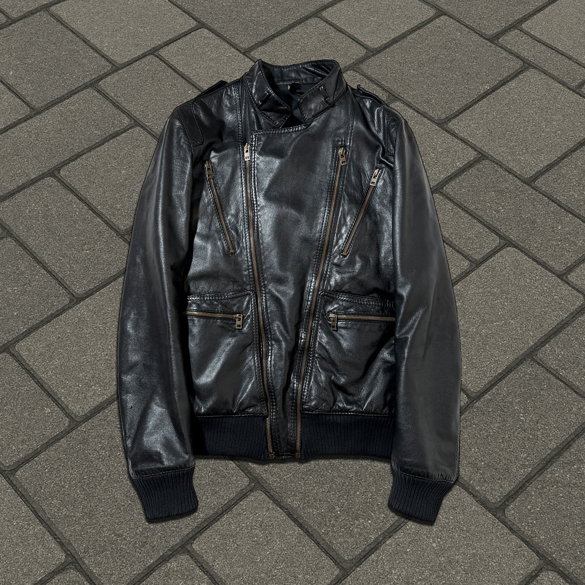 Dior Stud Homme Leather Jacket 44 XS Dior | Grailed