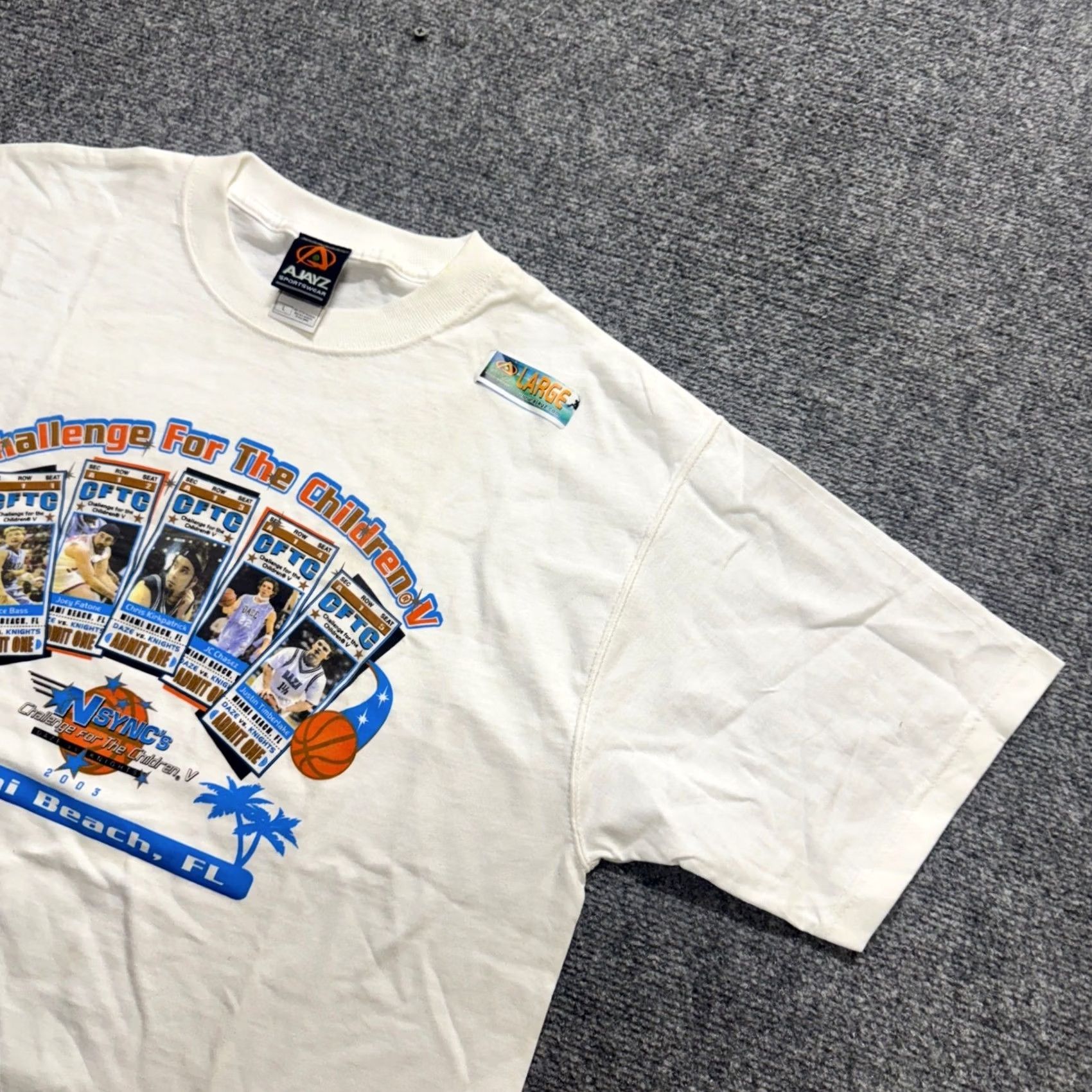 Vintage VINTAGE 2003 Nsync's Challenge Miami Beach Basketball T-Shirt Men's L Y2K Size US L / EU 52-54 / 3 - 2 Thumbnail