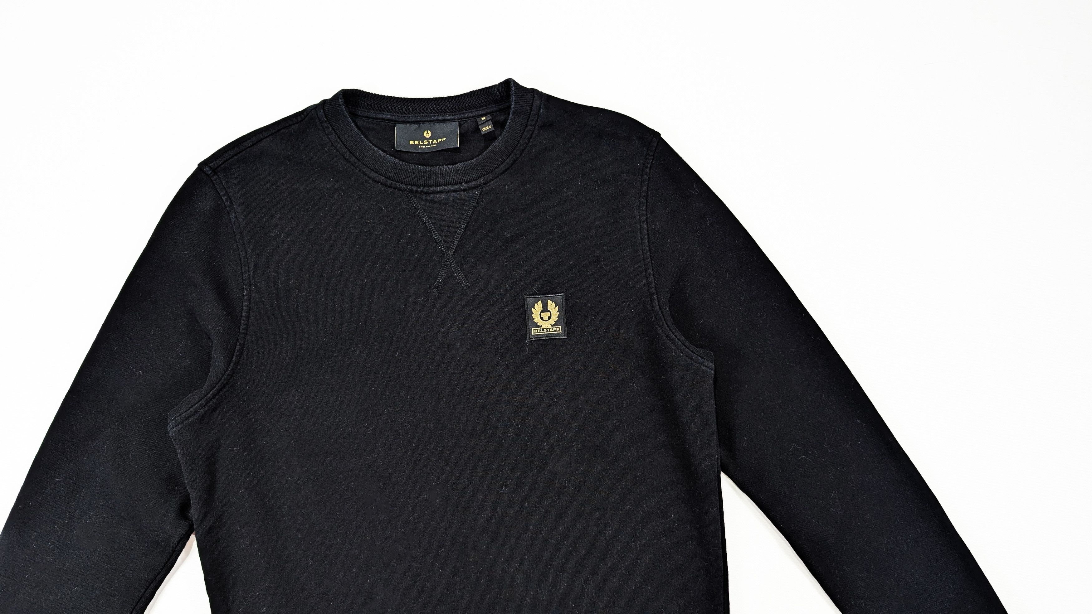 Belstaff Belstaff Black Cotton Crew Neck Sweatshirt Size S Size US S / EU 44-46 / 1 - 2 Thumbnail