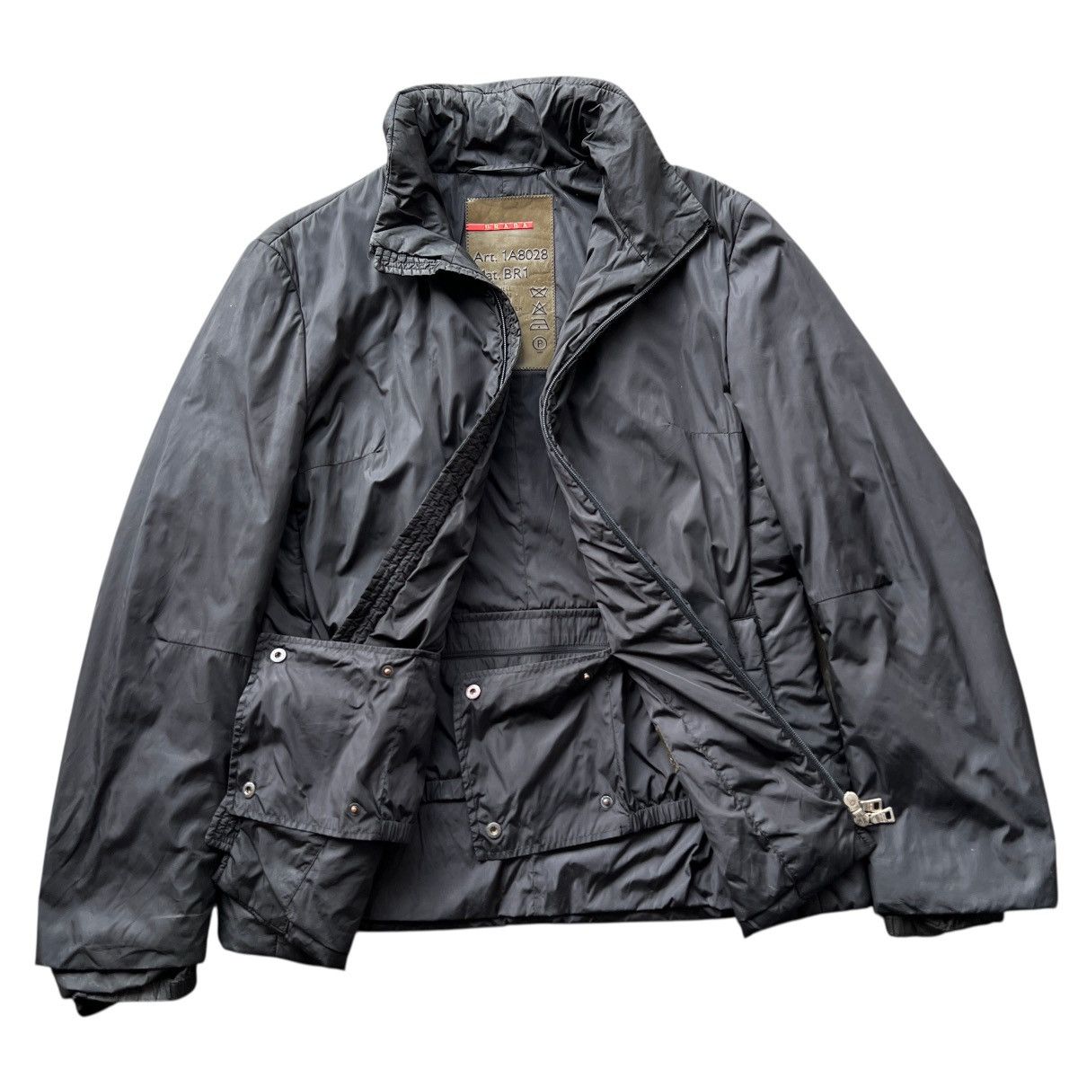 Vintage Prada Light Puffer Jacket Made In Italy Size 42