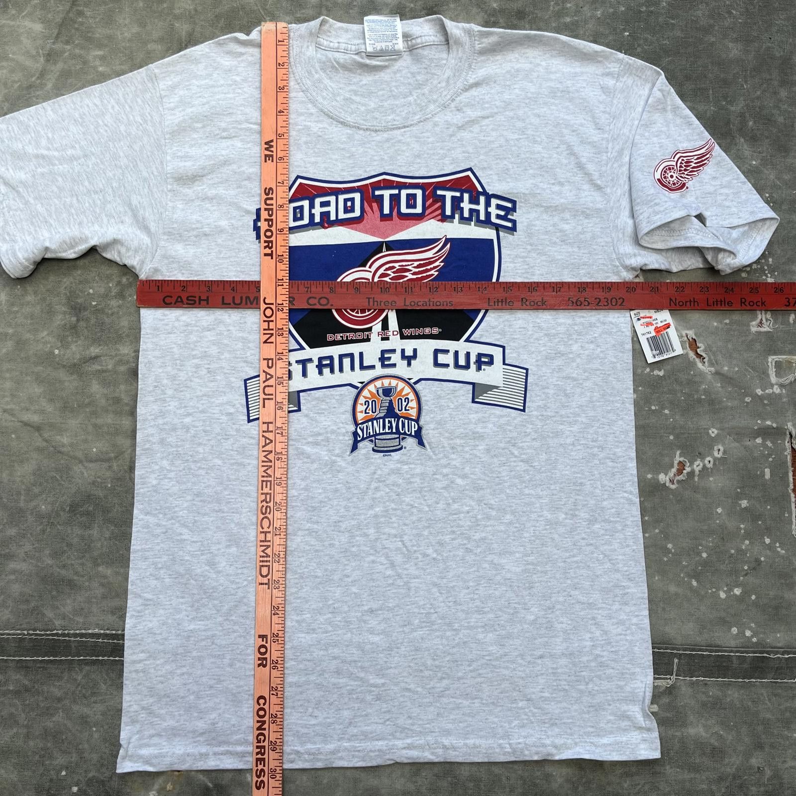 NHL × Vintage Vintage Y2K New With Tags Detroit Red Wings Stanley Cup Tee Size US M / EU 48-50 / 2 - 3 Thumbnail