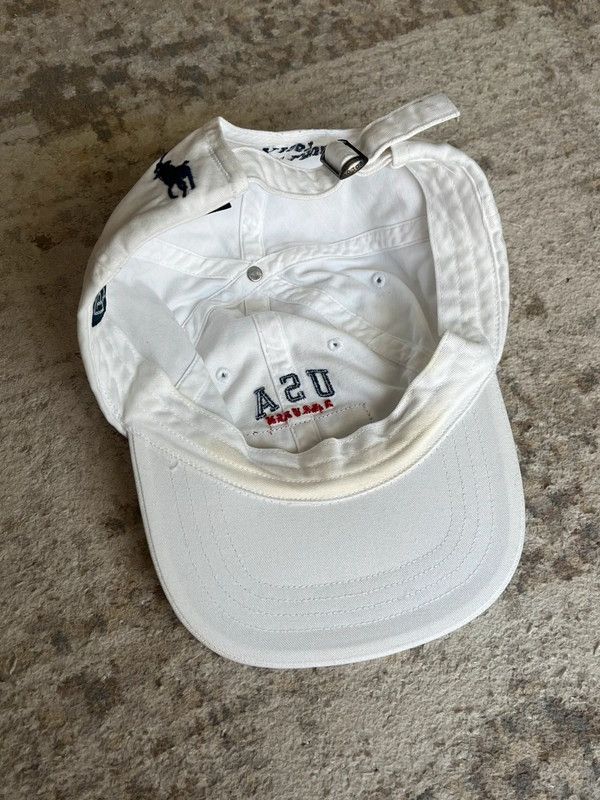 Polo Ralph Lauren Polo Ralph Lauren USA One Size White Rare 2000s Small Pony Size ONE SIZE - 8 Thumbnail