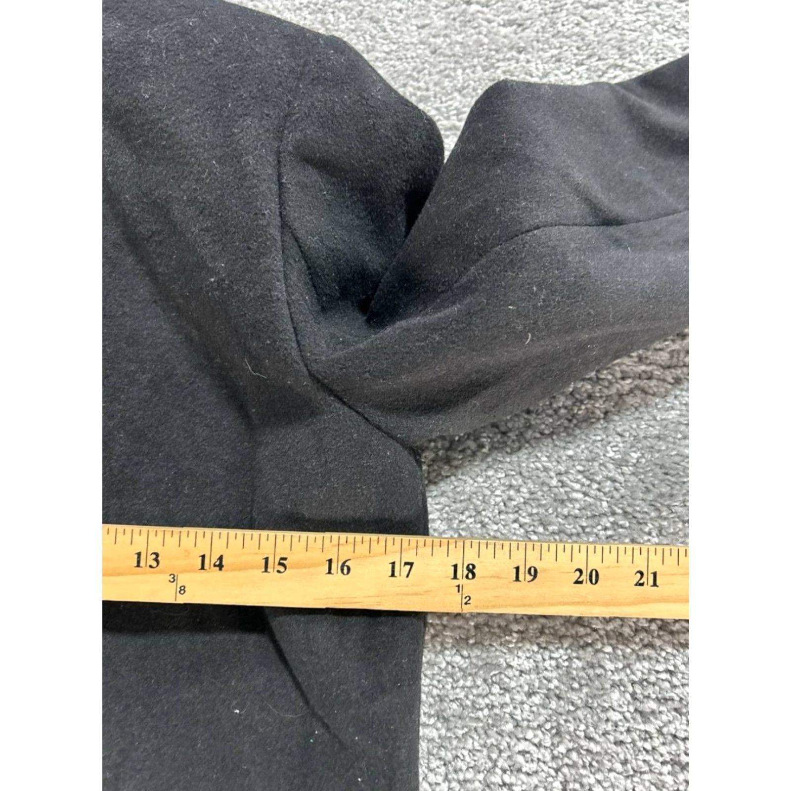 DKNY Dkny Overcoat Coat 0 P Black Wool Blend Womens Size XS / US 0-2 / IT 36-38 - 6 Thumbnail