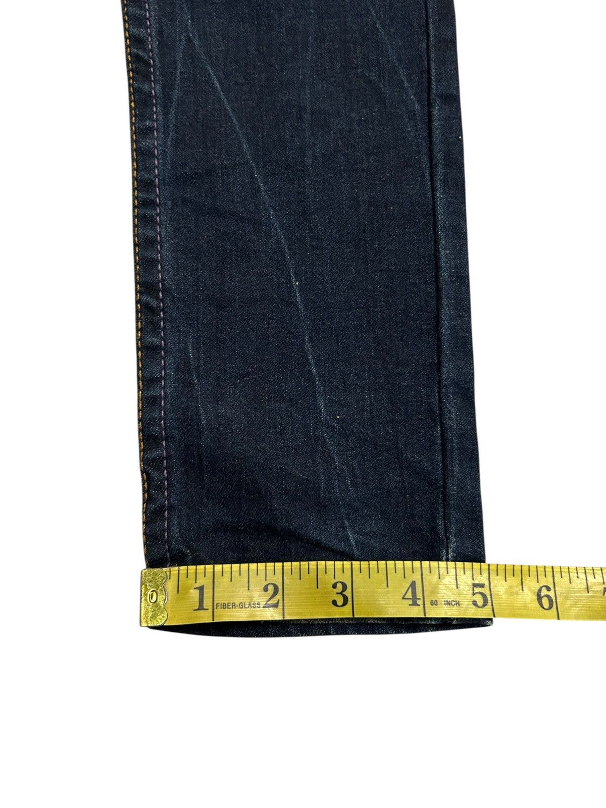 If Six Was Nine × KMRii × Le Grande Bleu (L.G.B.) Skull Red Pepper Japanese Punk Denim Jeans Size US 29 - 24 Thumbnail
