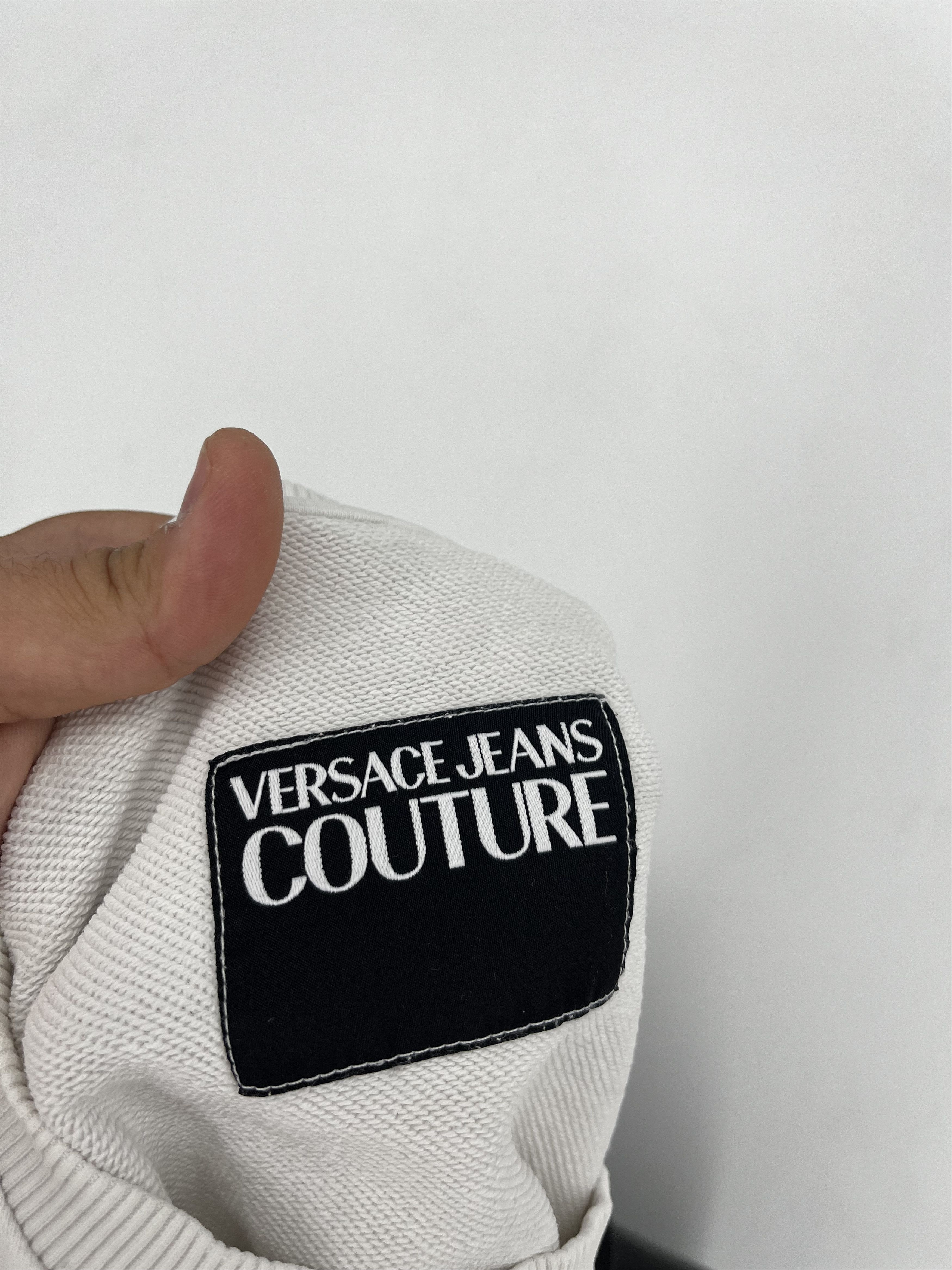 Versace Versace Jeans Couture Men's White Gold Logo Hooded Size US S / EU 44-46 / 1 - 12 Thumbnail