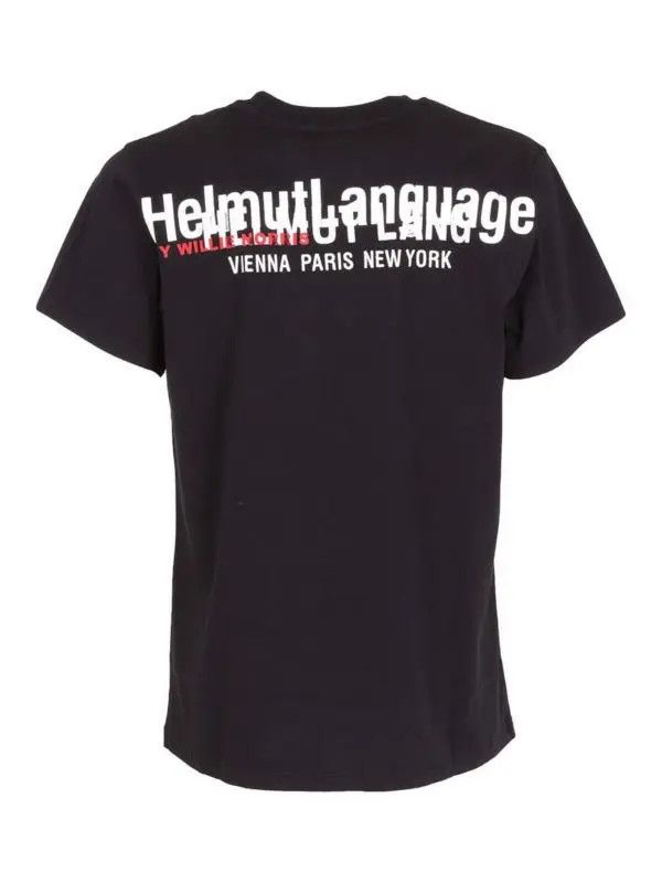 Helmut Lang Helmut Lang Confress Conceal T-Shirt Black Red M Size US XXL / EU 58 / 5 - 2 Thumbnail