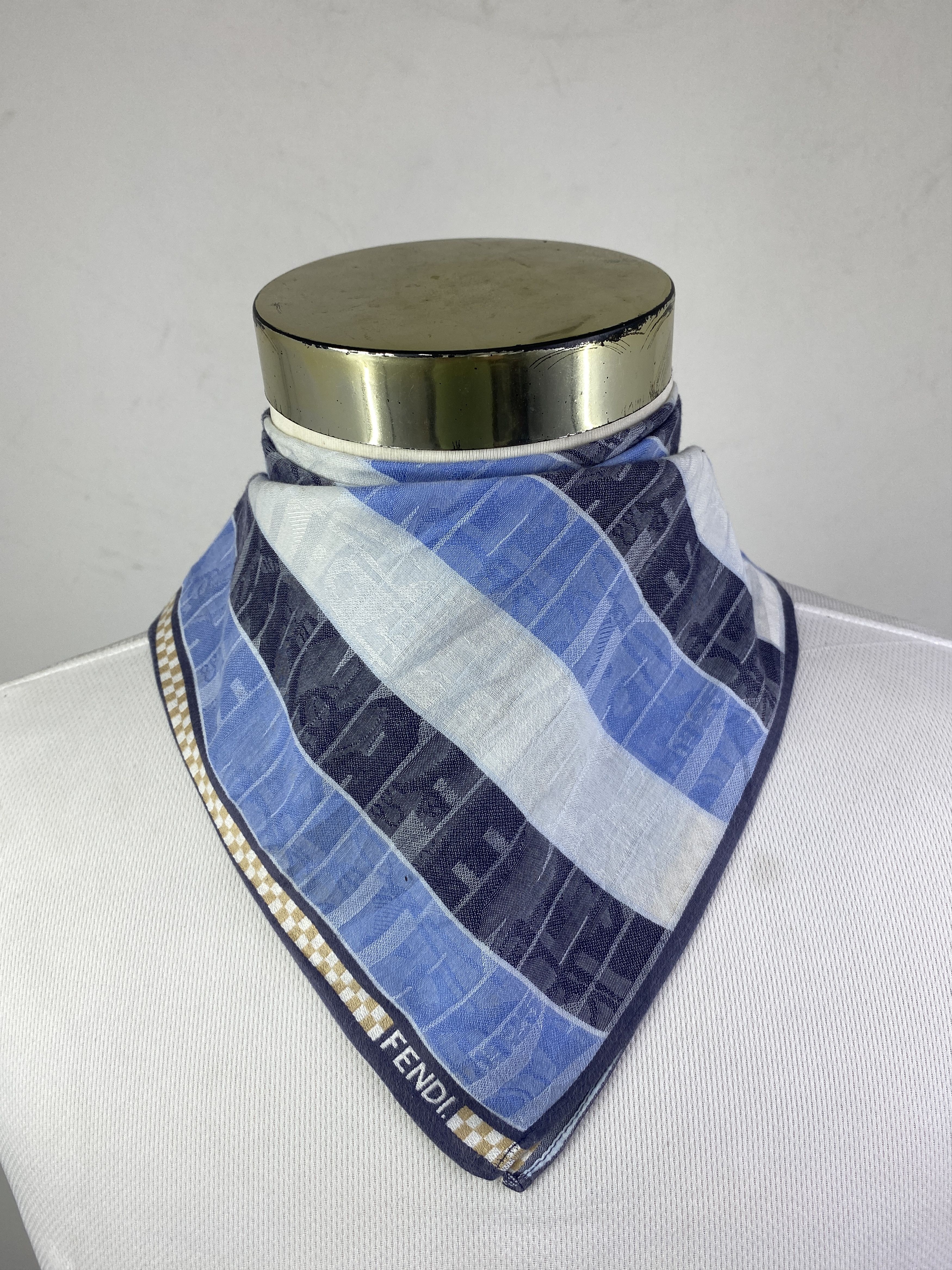 Fendi Vintage Fendi Handkerchief / Neckerchief / bandana HKC0970 Size ONE SIZE - 1 Thumbnail