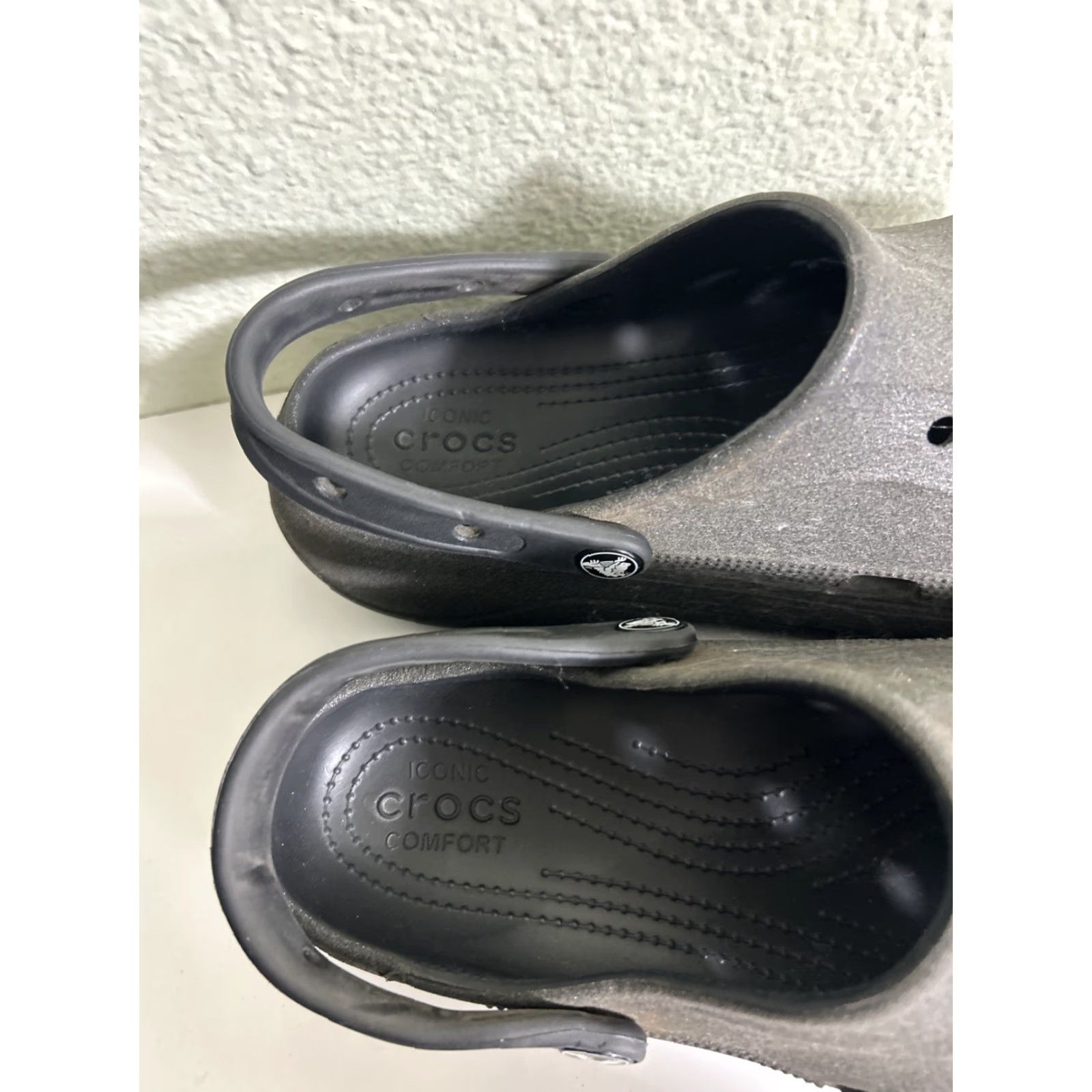 Crocs Crocs Baya Platform Clog Sandals Black Glitter Women's Size 11 Shoes Slip-On Platform Womens Size US 11 / IT 41 - 5 Thumbnail