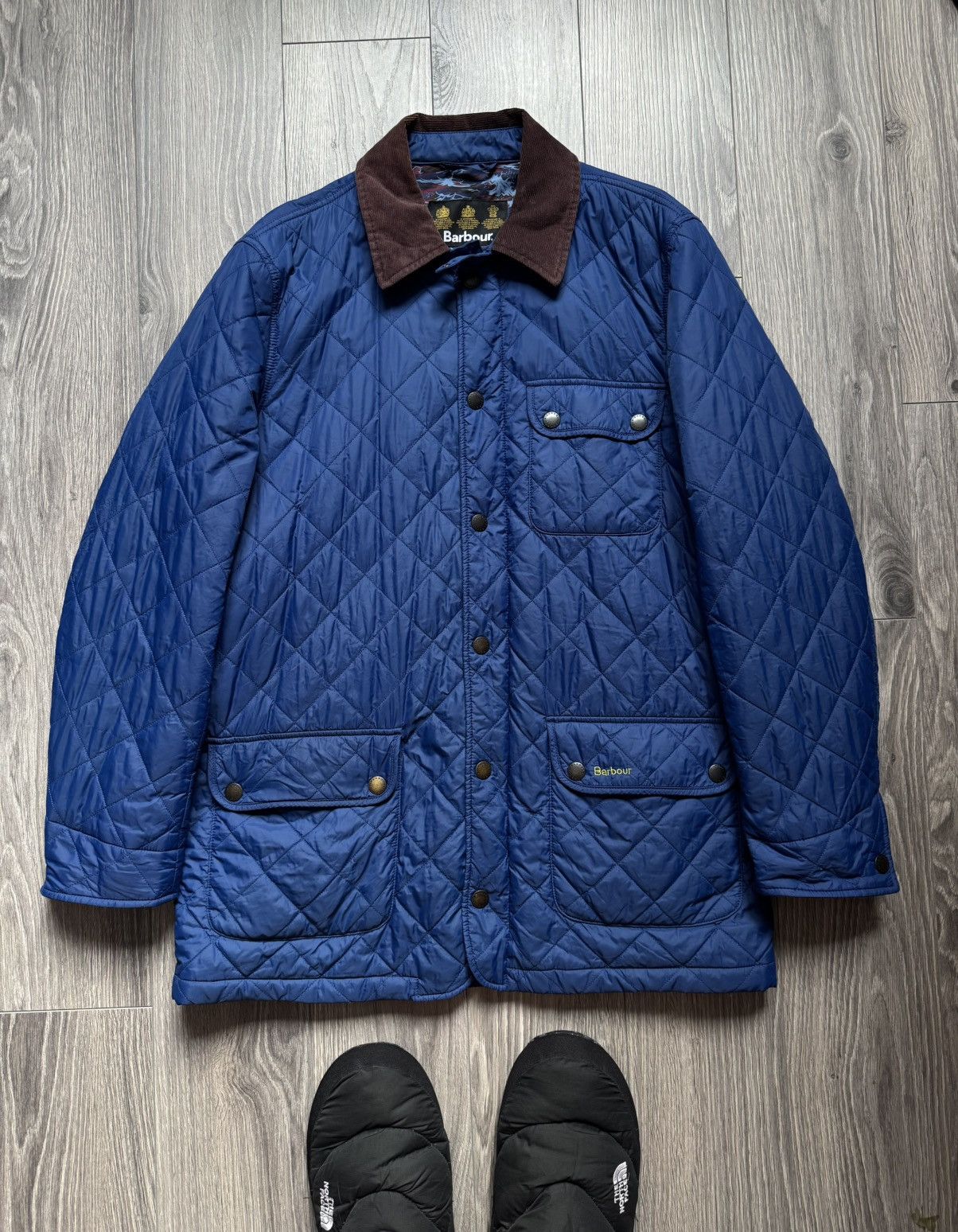 Barbour Barbour Quilted Retail Barnett X white mountaineering Jacket Size US XL / EU 56 / 4 - 1 Thumbnail