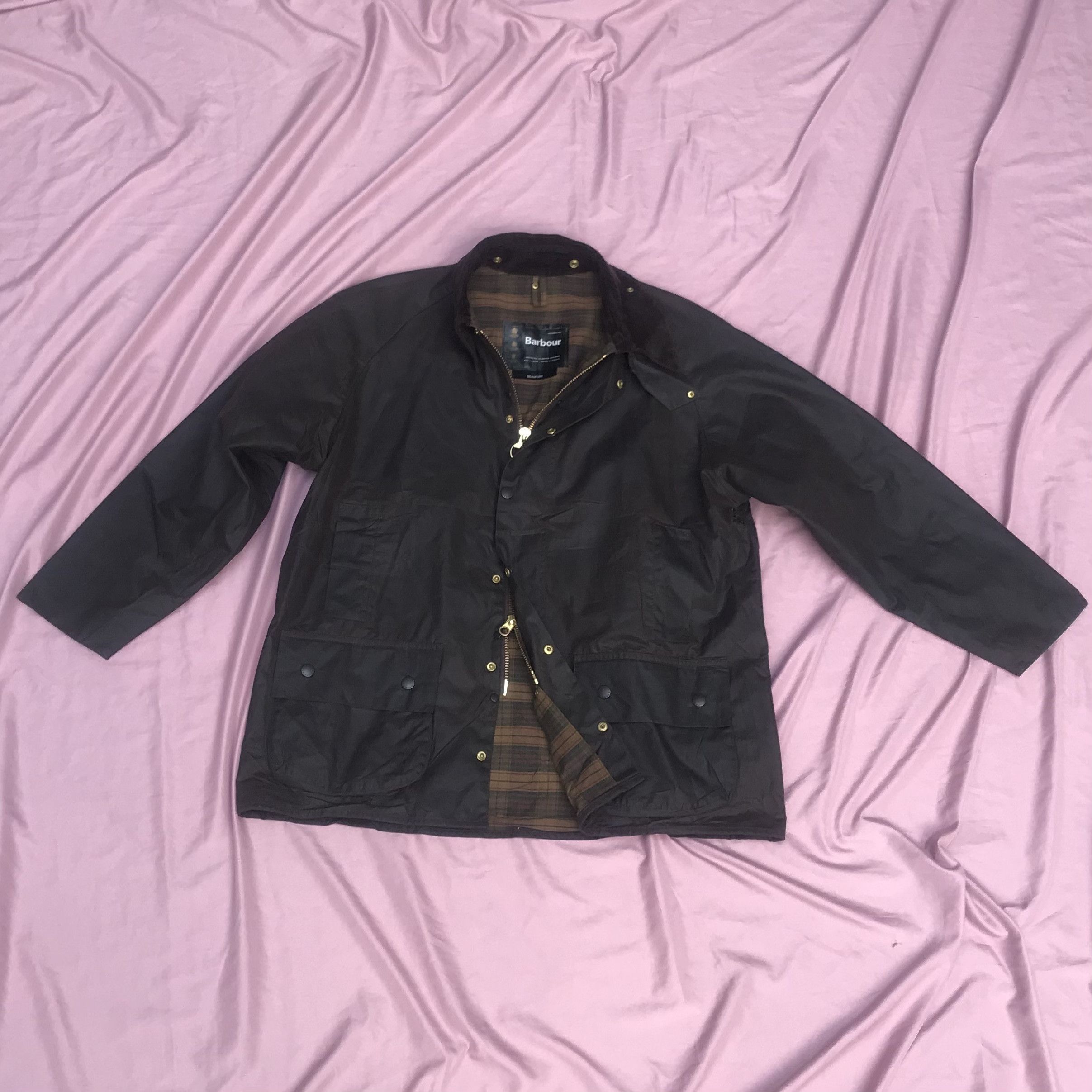 Barbour BARBOUR BEAUFORT WAXED JACKET, cotton still waxed Size US XL / EU 56 / 4 - 16 Thumbnail