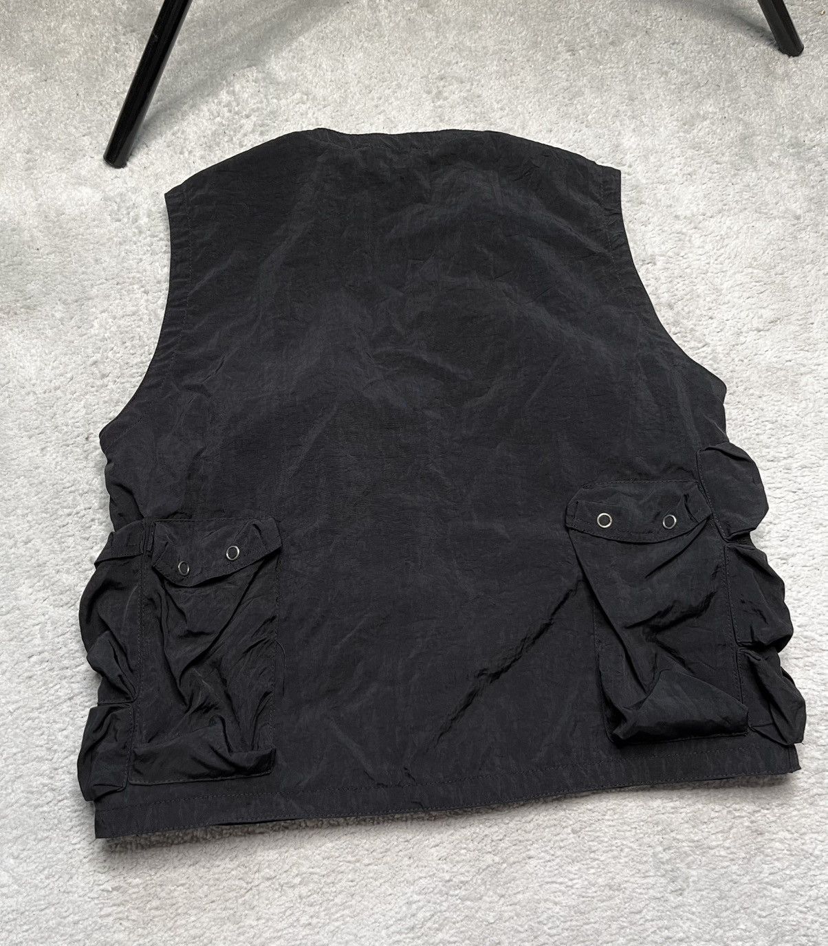 Hugo Boss Vintage Basic Black Vest Avant Garde Cargo Pockets Hugo Boss Size US S / EU 44-46 / 1 - 5 Thumbnail