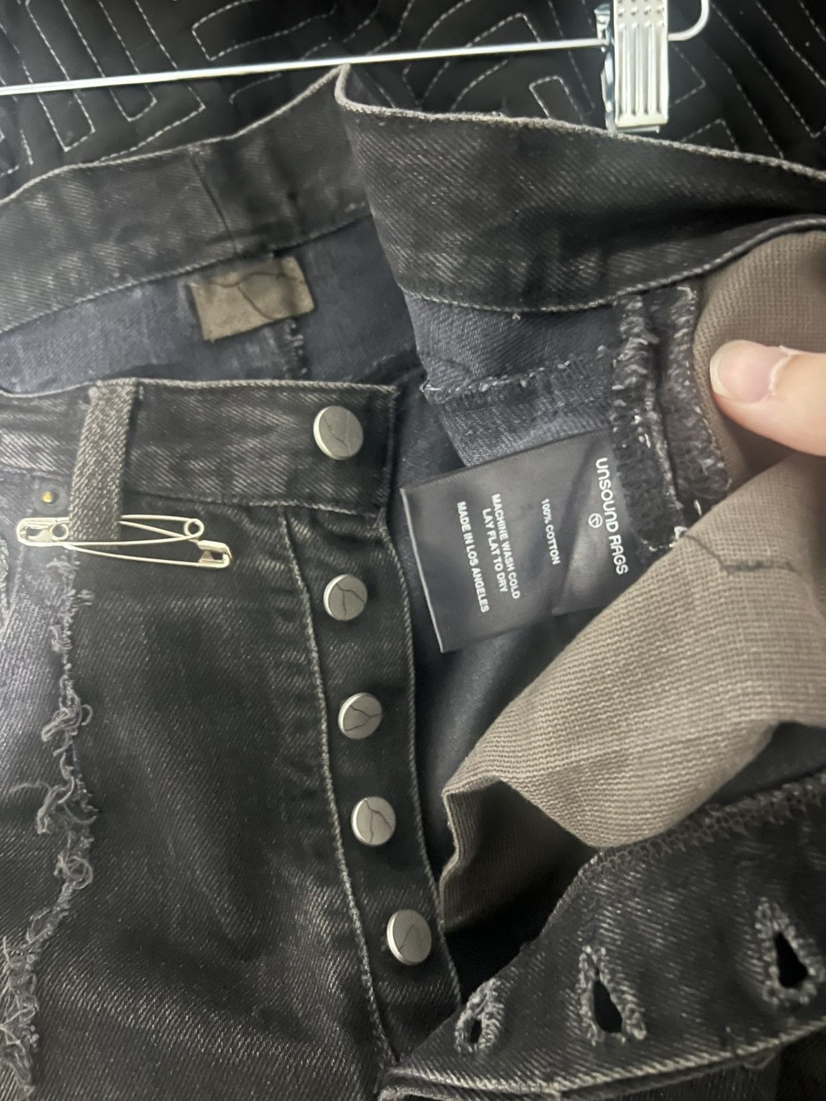 Unsound Rags Unsound Rags Faded Black Denim Size US 29 - 3 Thumbnail