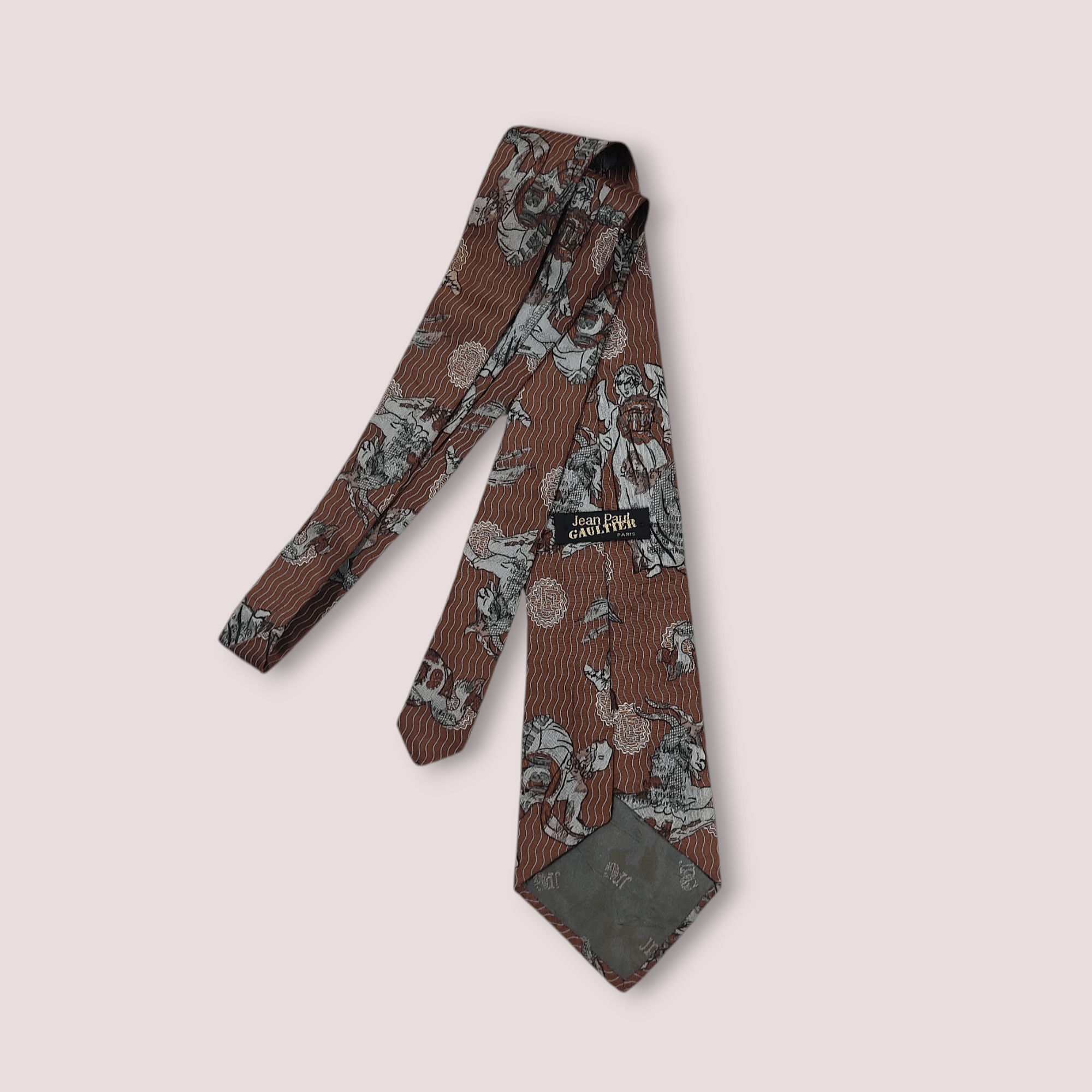 Jean Paul Gaultier JPG Jean Paul Gaultier AOP Cravatta Silk Tie Size ONE SIZE - 10 Thumbnail
