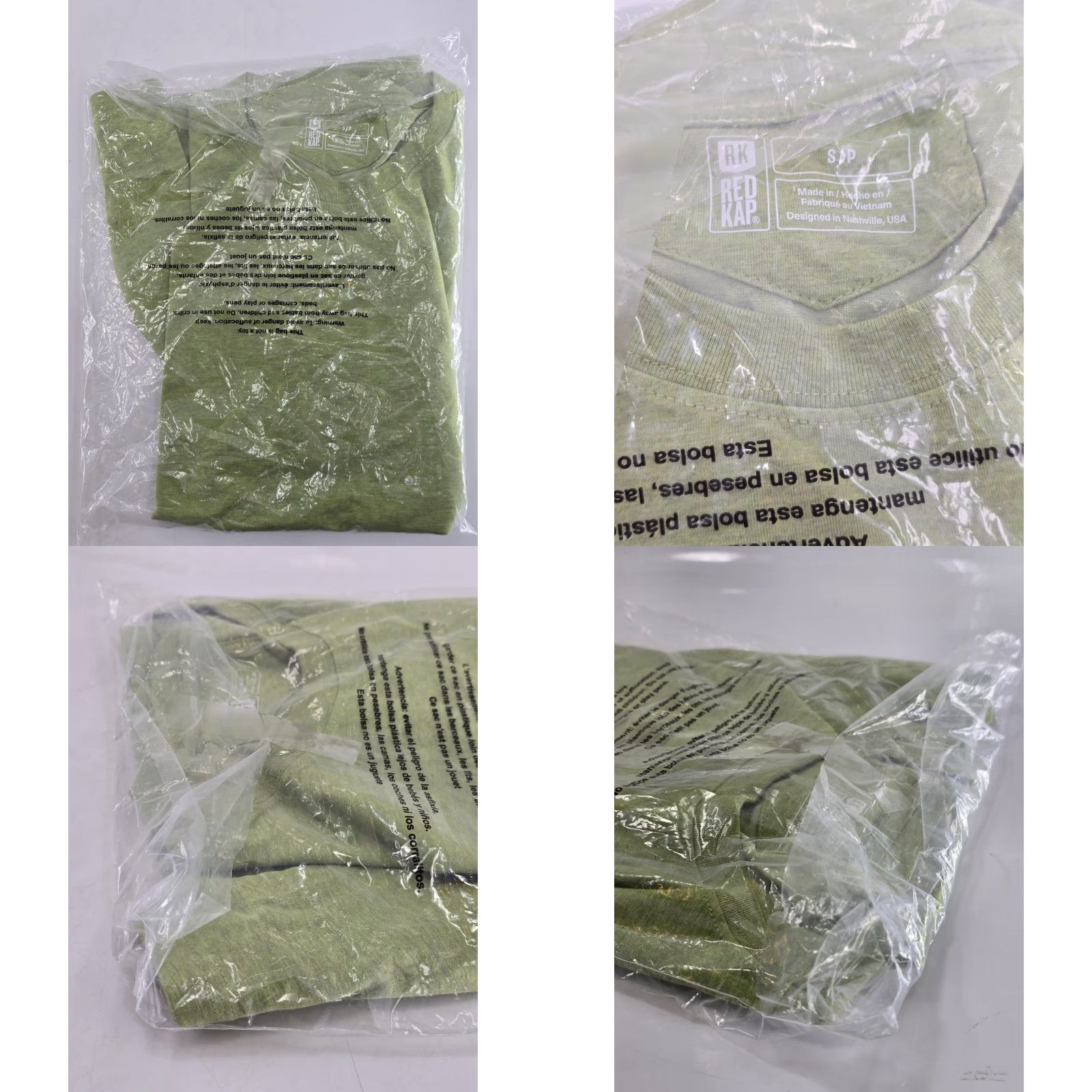 Red Kap Red Kap Shirt Mens S Short Sleeve Midweight Performance Tee Heathered Fern Sz S Green NWT Regular Comfort Lightweight Restored as: Size US 29 - 9 Thumbnail
