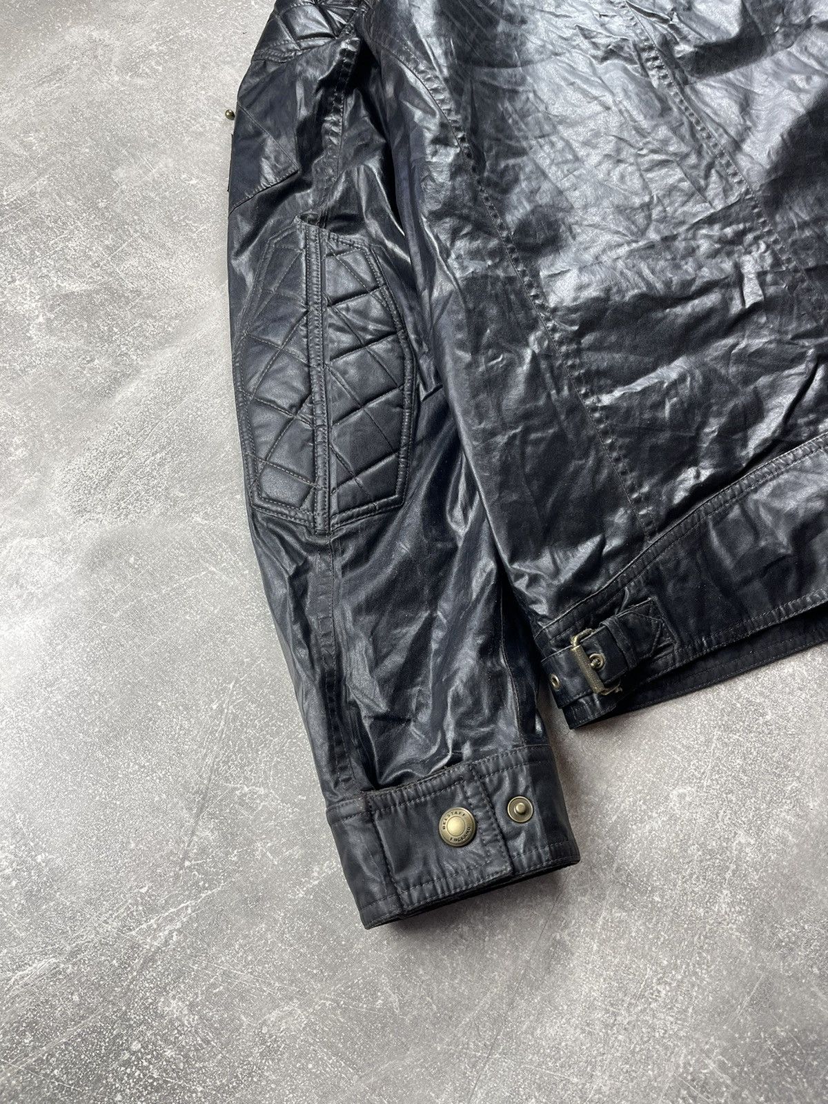 Belstaff Belstaff Waxed Cotton Quilted Biker Motorcycle Jacket Black Size US L / EU 52-54 / 3 - 15 Thumbnail