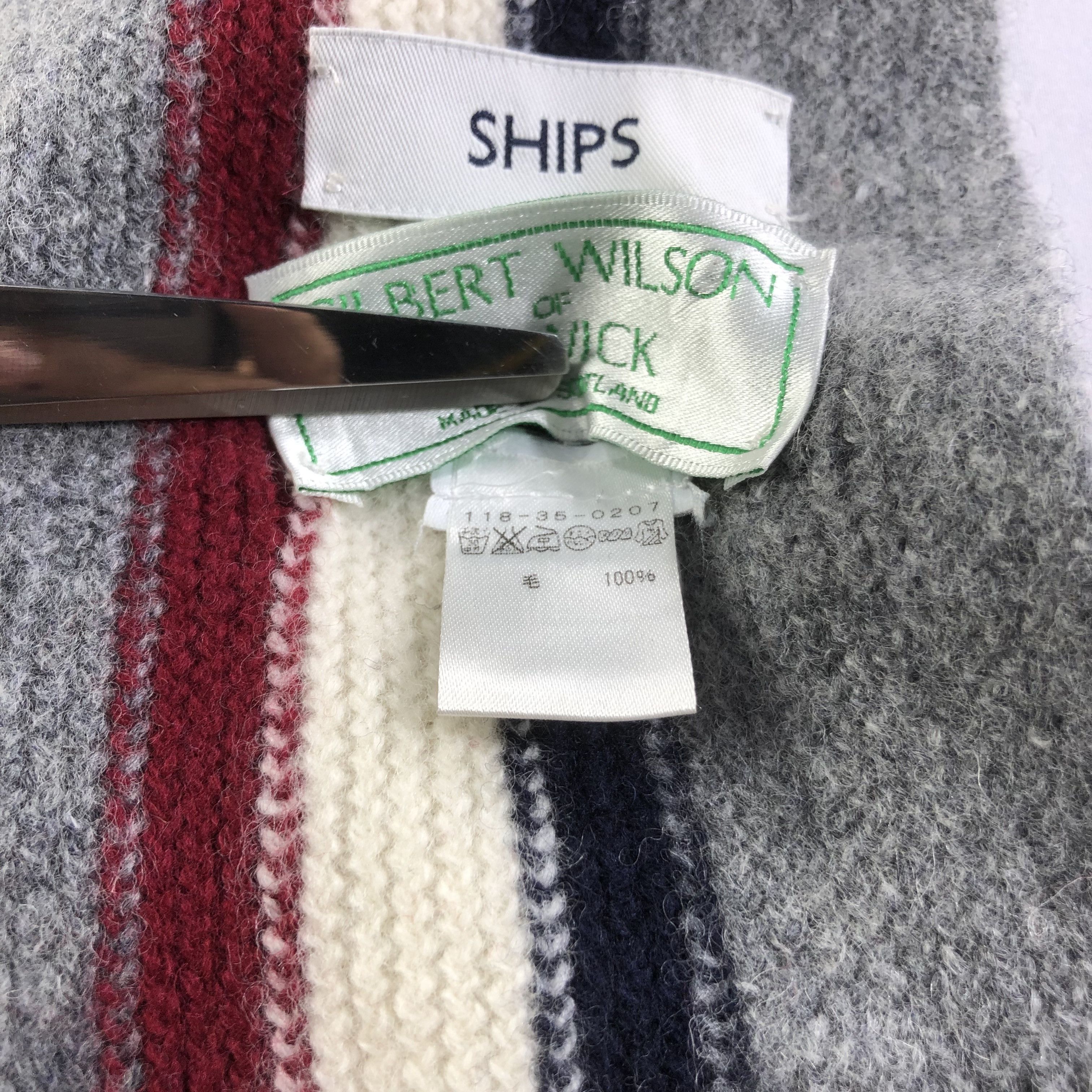 SHIPS Ships Knit Wool Scarf Muffler V1496 Size ONE SIZE - 6 Thumbnail