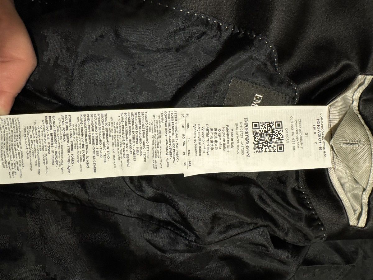 Emporio Armani Emporio Armani Tuxedo, black and silver, Stars collect, 50 Size 50S - 10 Thumbnail