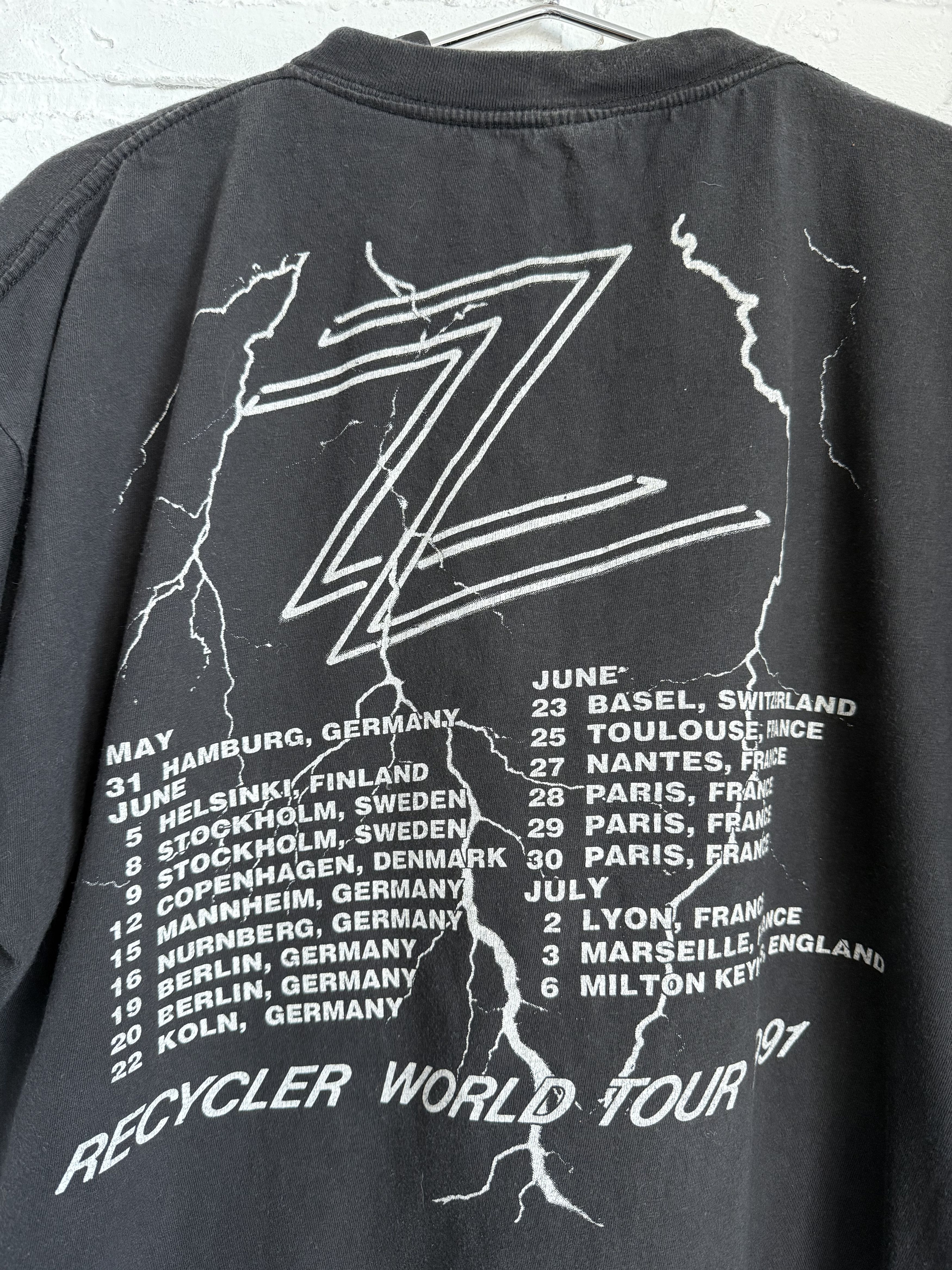 Band Tees × Vintage vintage ZZ TOP recycled tour 1991 t-shirt Size US XL / EU 56 / 4 - 2 Thumbnail