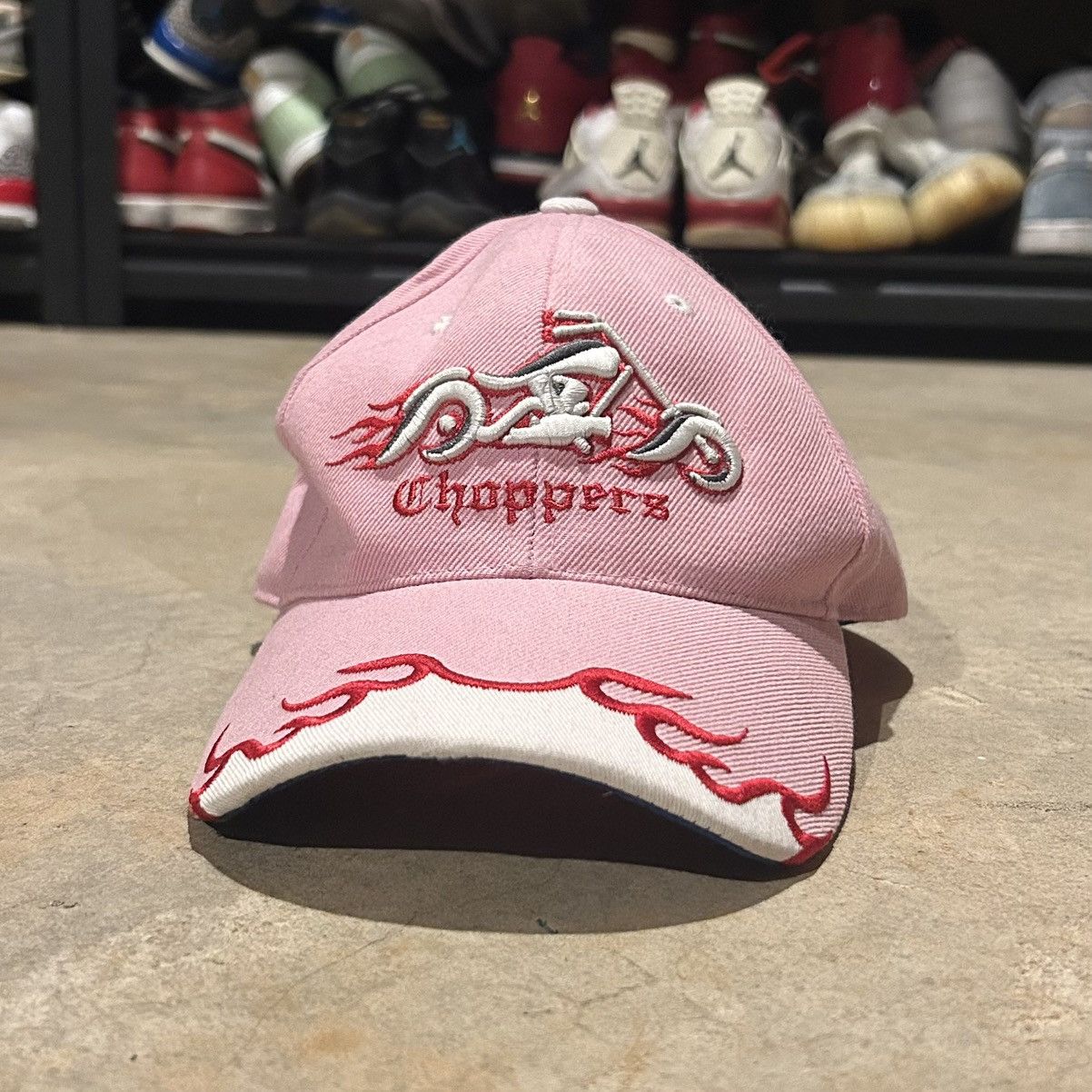 Vintage Crazy Vintage Y2K West Coast Choppers Flames Biker Hat Size ONE SIZE - 1 Thumbnail