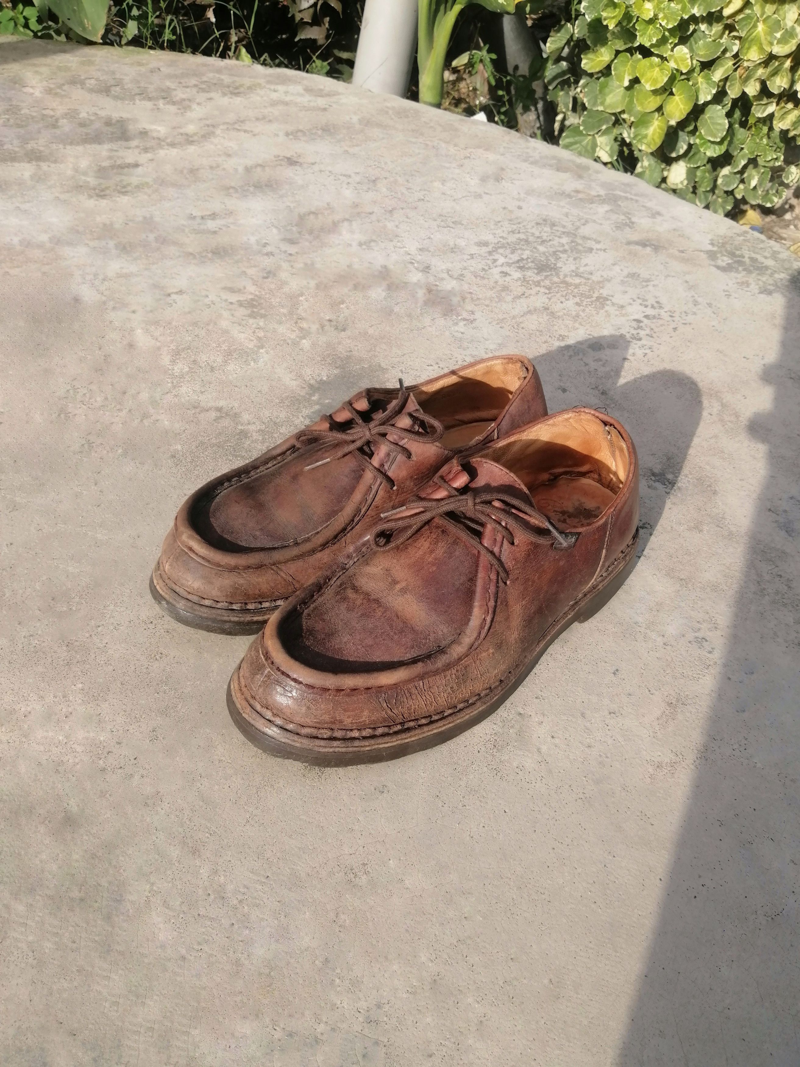 Paraboot Paraboot Michael Brown Leather Moc Toe Derby - 41.5 - France Size US 8.5 / EU 41-42 - 2 Thumbnail