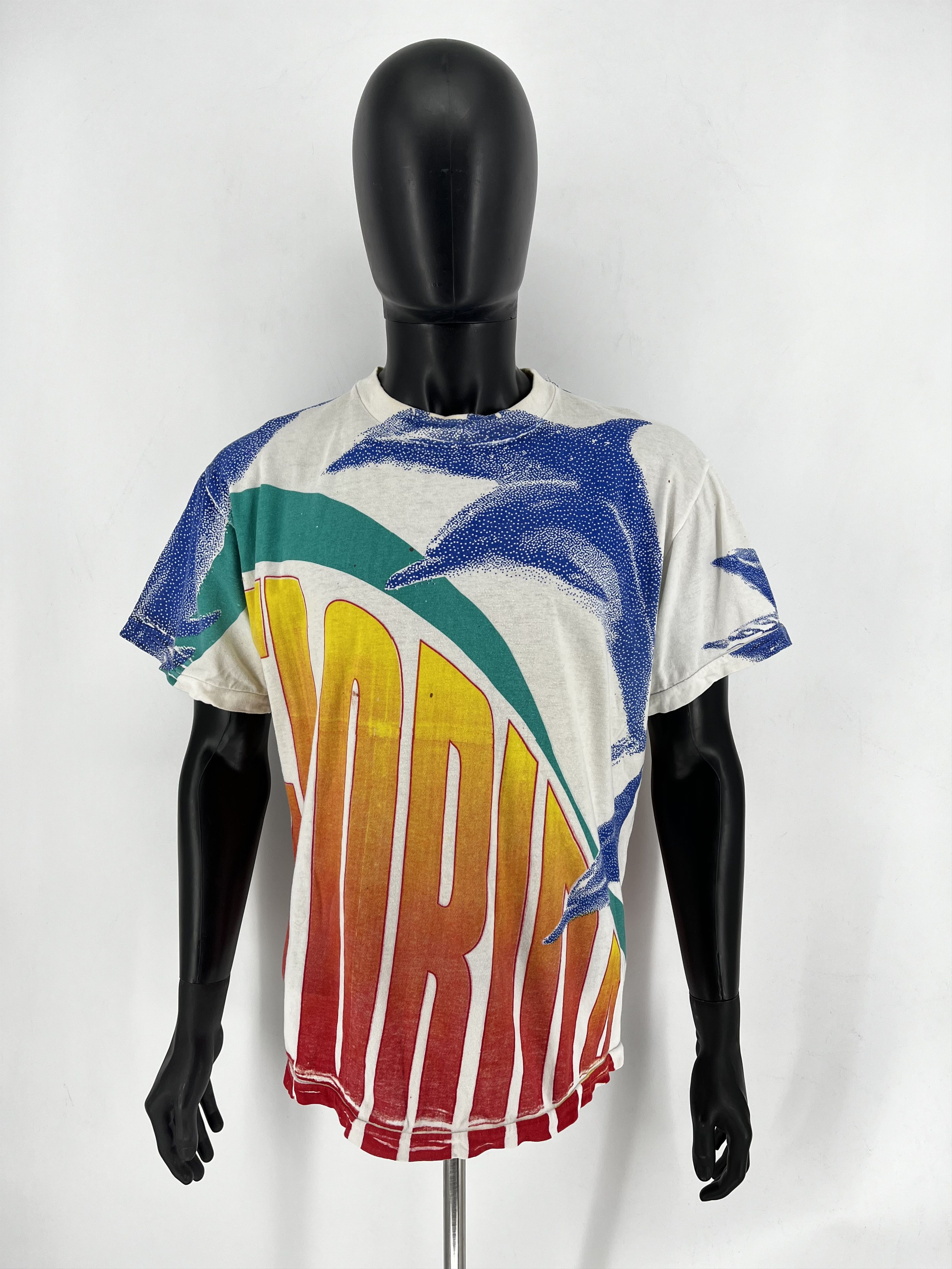 Other Vintage Tshirt 90s Florida All Over Print Shirt Size US L / EU 52-54 / 3 - 2 Thumbnail