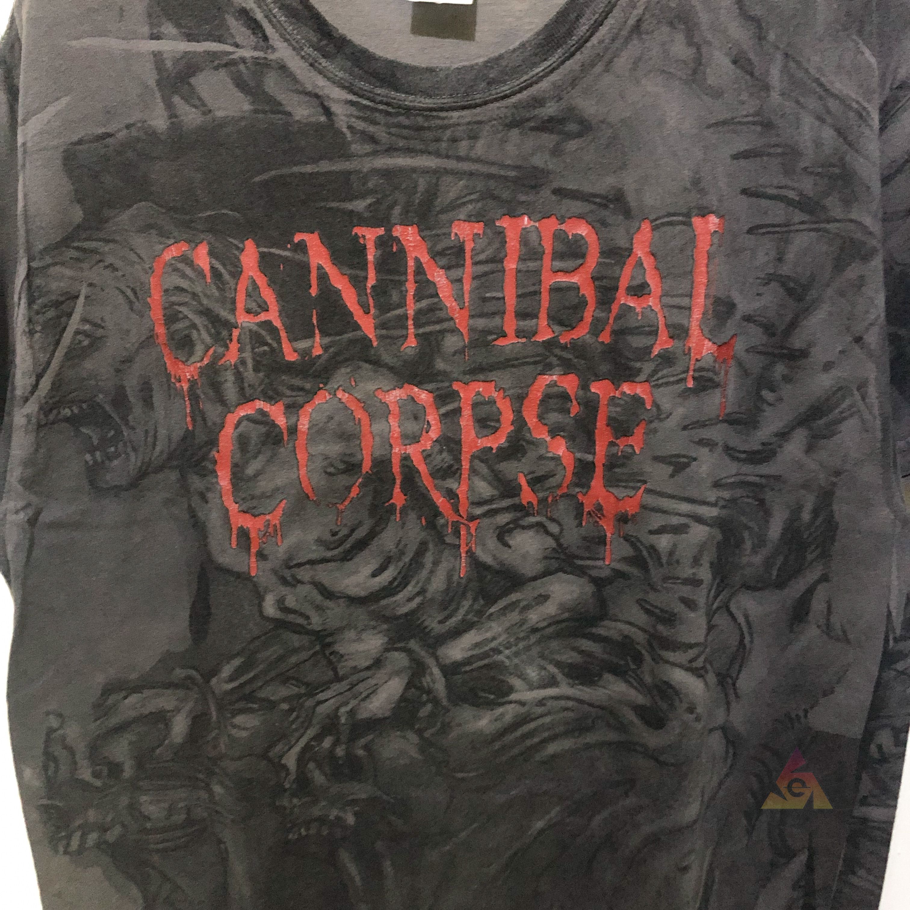 Band Tees RARE Vintage Cannibal Corpse Full Print Y2K Size US L / EU 52-54 / 3 - 5 Thumbnail