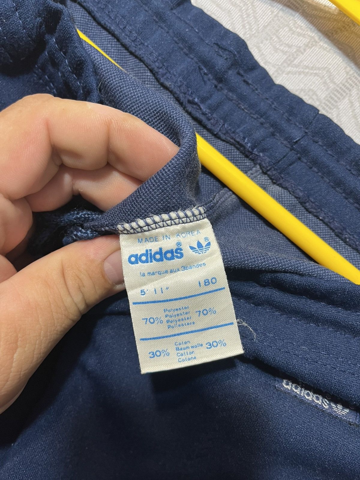 Adidas Rare Vintage 70s Adidas Blue Striped Ventex Sweatpants Size US 34 / EU 50 - 9 Thumbnail