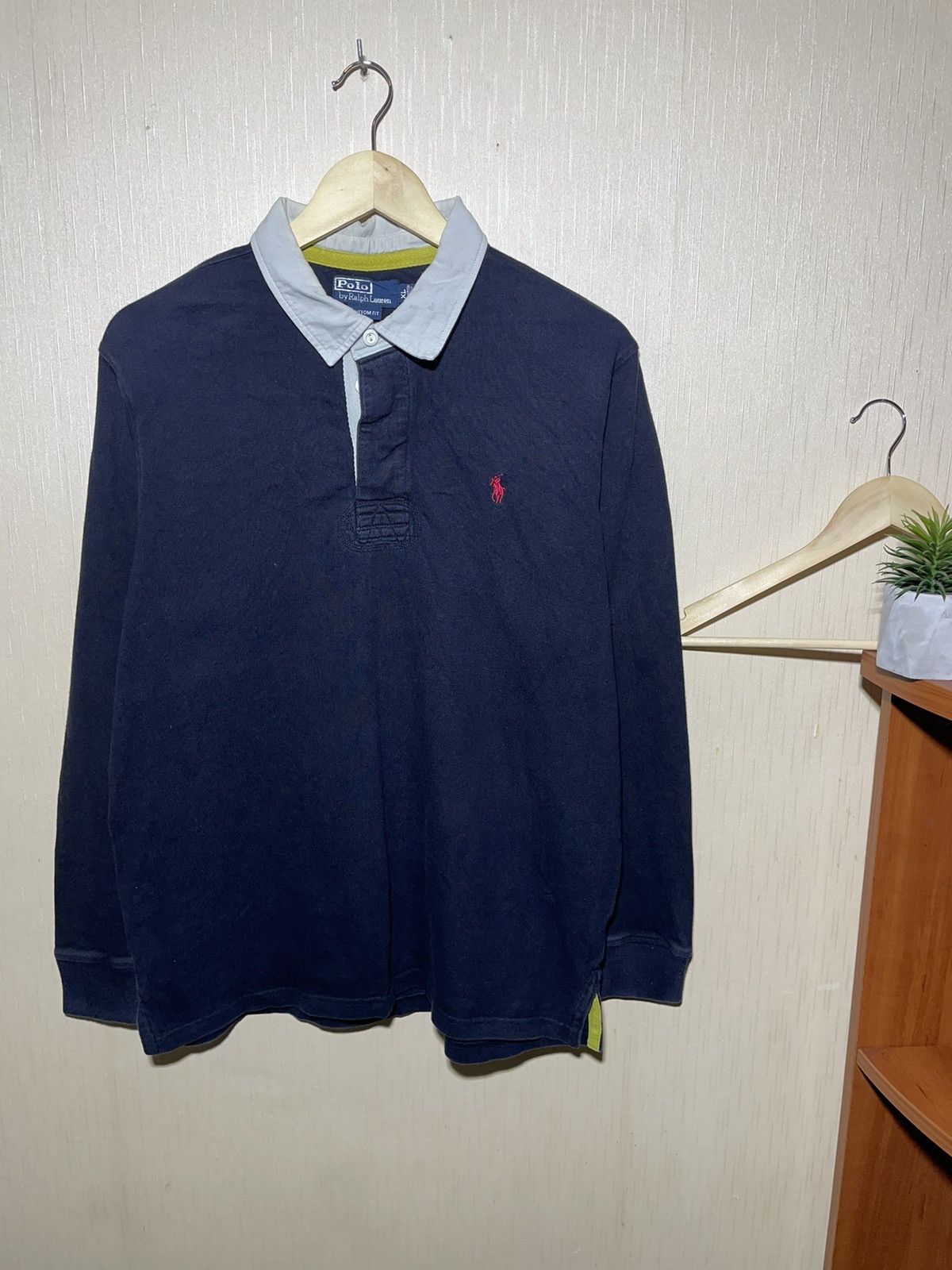 Polo Ralph Lauren × Vintage Polo Ralph Lauren vintage rugby jersey long sleeve 90s Size US XL / EU 56 / 4 - 2 Thumbnail