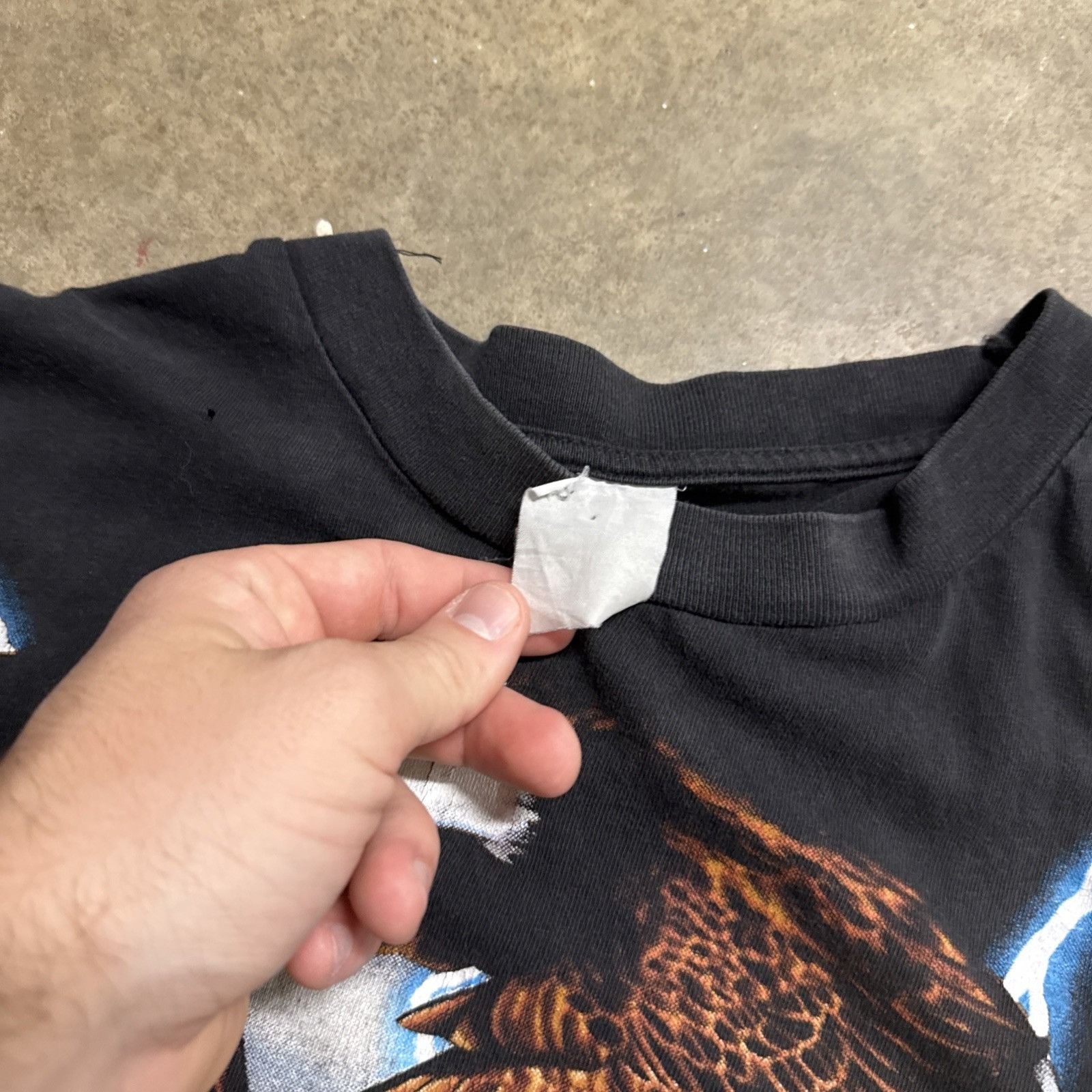Harley Davidson Vintage American Thunder Shirt Large Black 90s Eagle Native Size US L / EU 52-54 / 3 - 4 Thumbnail
