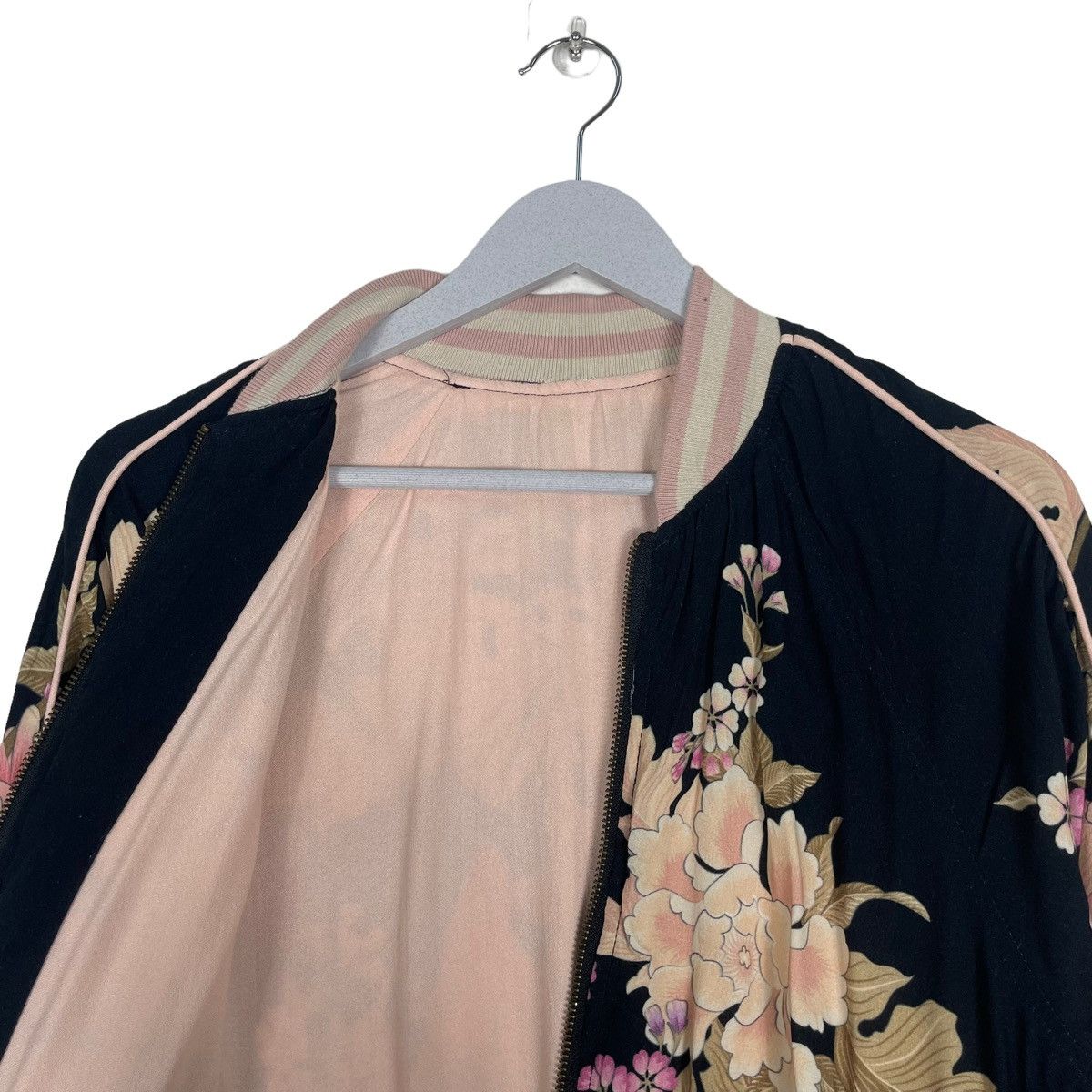 Japanese Brand 💥SUKAJAN SAKURA FLORAL REVERSIBLE ZIPPER JACKET Size M / US 6-8 / IT 42-44 - 10 Thumbnail