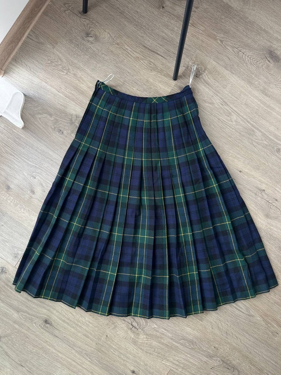 Other UK × Vintage Vintage Hammer Wool Green Scottish 90’s Tartan Skirt Size 30" / US 8 / IT 44 - 5 Thumbnail