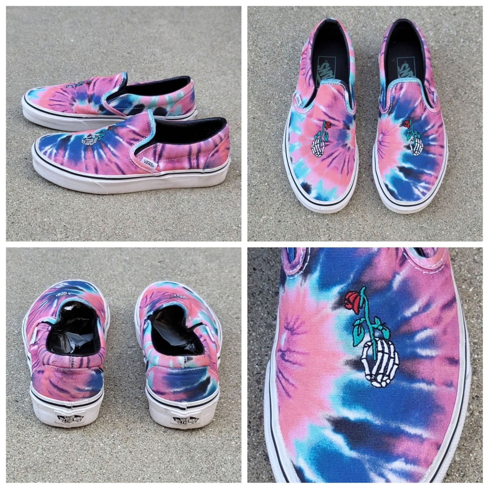 Vans VANS Jerry Garcia Grateful Dead Tie Dye Slip On Unisex Shoes Size US 7.5 / EU 40-41 - 1 Thumbnail
