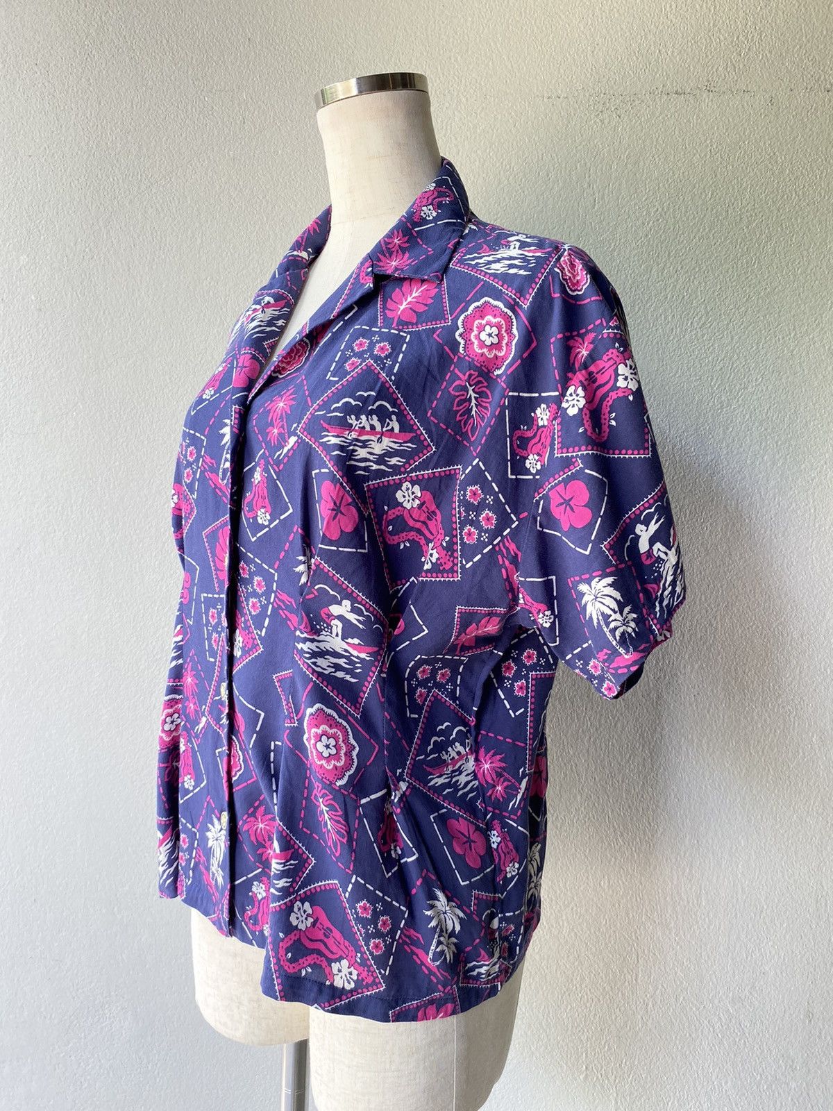 Reyn Spooner Reyn spooner Pink Floral Hawaiian Shirt Size ONE SIZE - 10 Thumbnail
