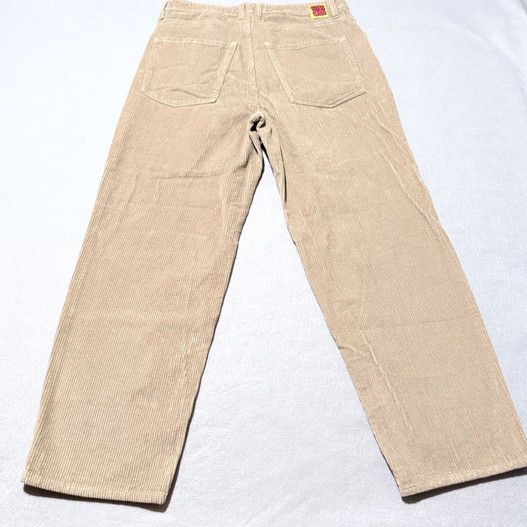 Empyre Empyre Tori Skate Pants Men Khaki Corduroy Mid Rise Relaxed Baggy 33x28 Size US 33 - 3 Thumbnail