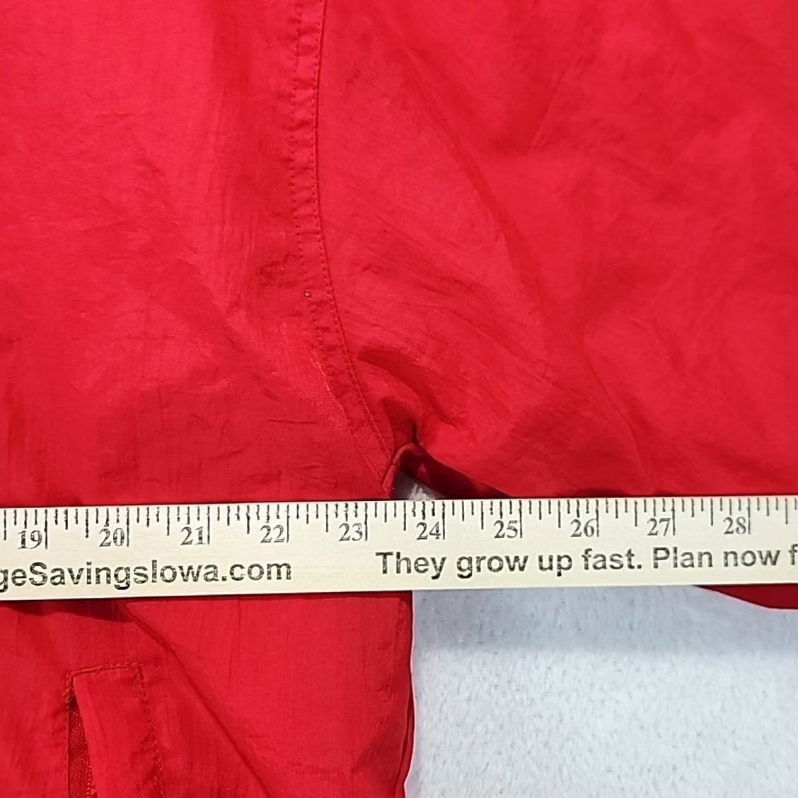 Champion VINTAGE Champion Nebraska Huskers V Neck Pullover Windbreaker Jacket Mens L Red Nylon Polyester Lining Logo 90s Sports NCAA Size US L / EU 52-54 / 3 - 5 Thumbnail