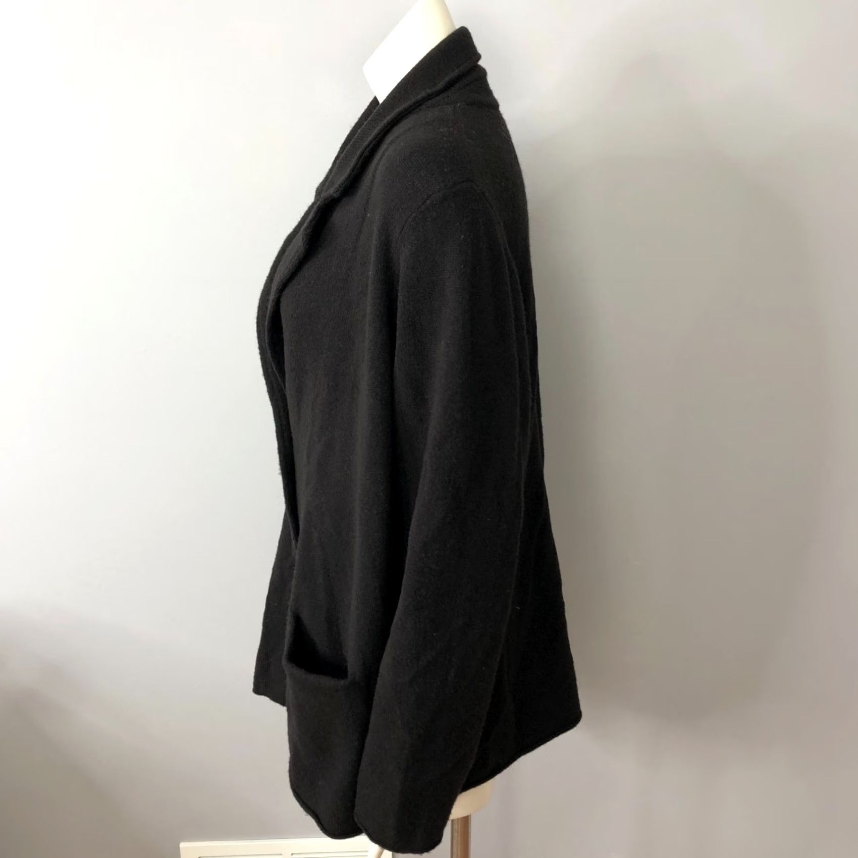 Eileen Fisher Eileen Fisher Plus 2X 100% Wool Button V-Neck Cardigan Sweater Dark Brown MINT Size XXL / US 16-18 / IT 52-54 - 3 Thumbnail