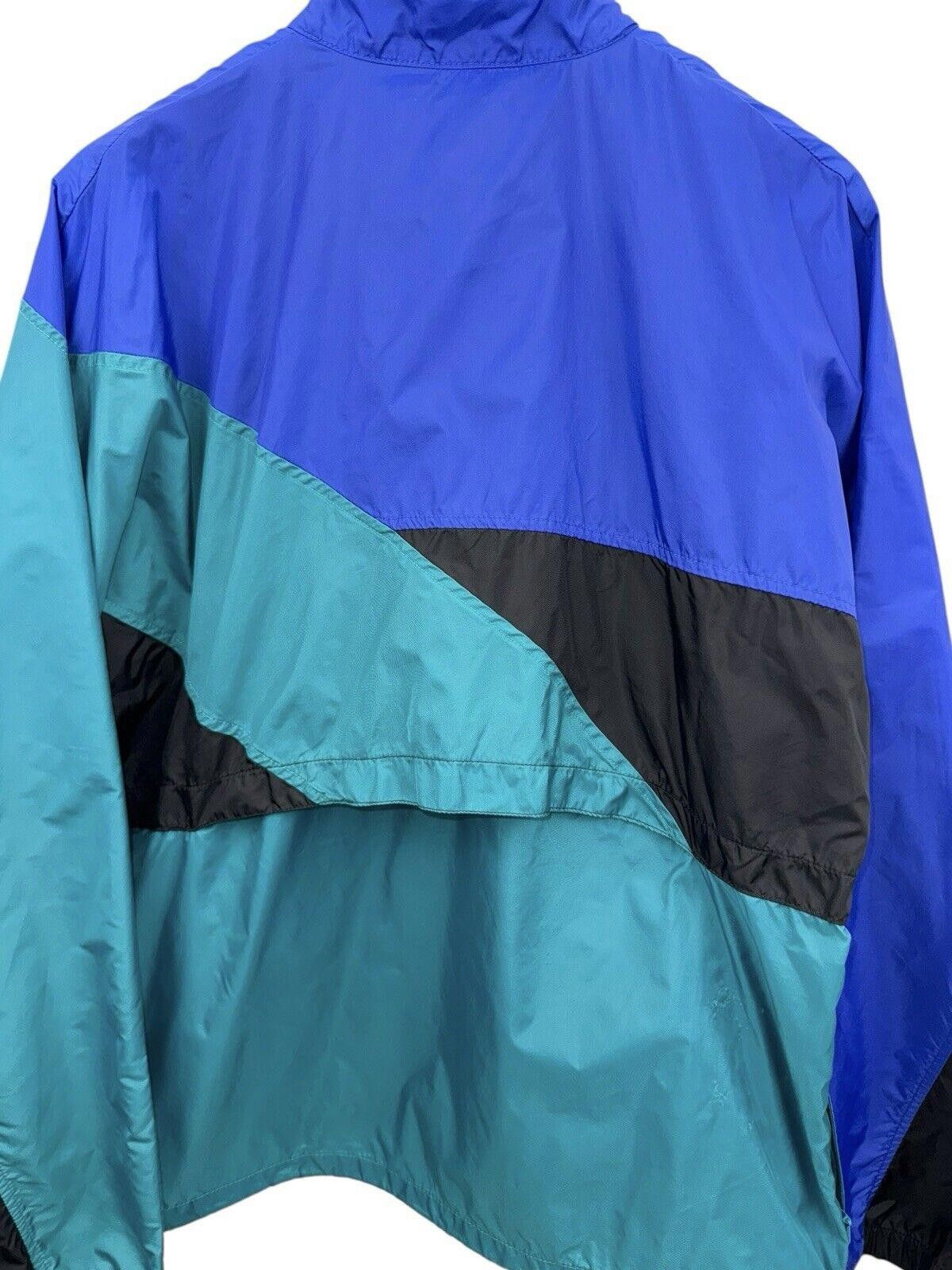 Nike Vintage Nike 90s Grape Aqua Retro Windbreaker Jacket Sz L Size US L / EU 52-54 / 3 - 6 Thumbnail