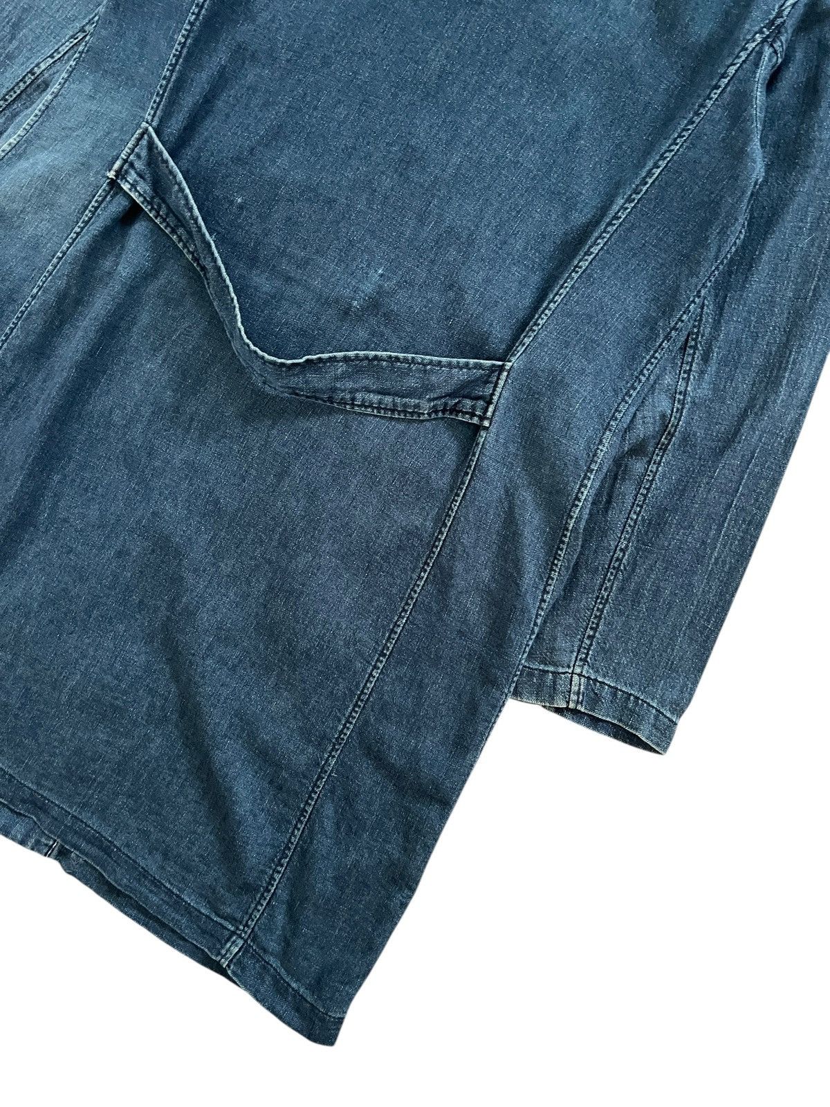 Issey Miyake 1990s Issey Miyake Plantation Indigo Long Jacket Size US S / EU 44-46 / 1 - 9 Thumbnail