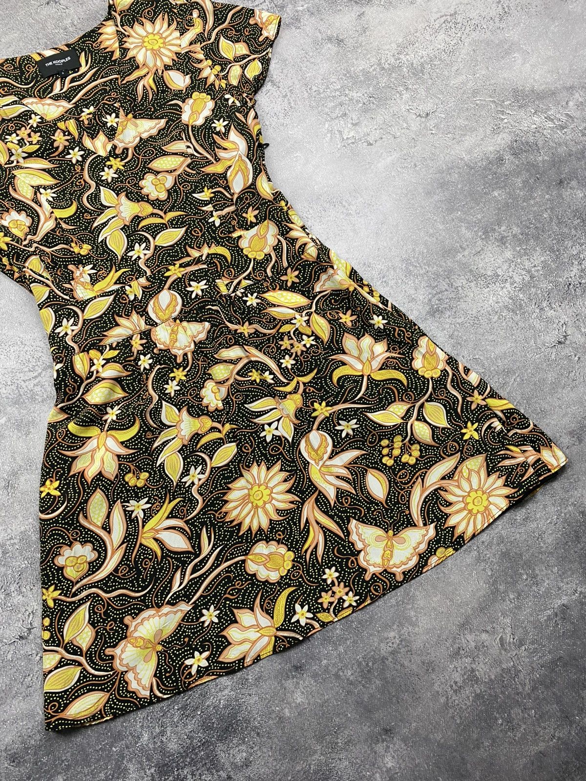 The Kooples The Kooples Paris Floral Multicolour Midi Dress Size 0 Size XS / US 0-2 / IT 36-38 - 4 Thumbnail