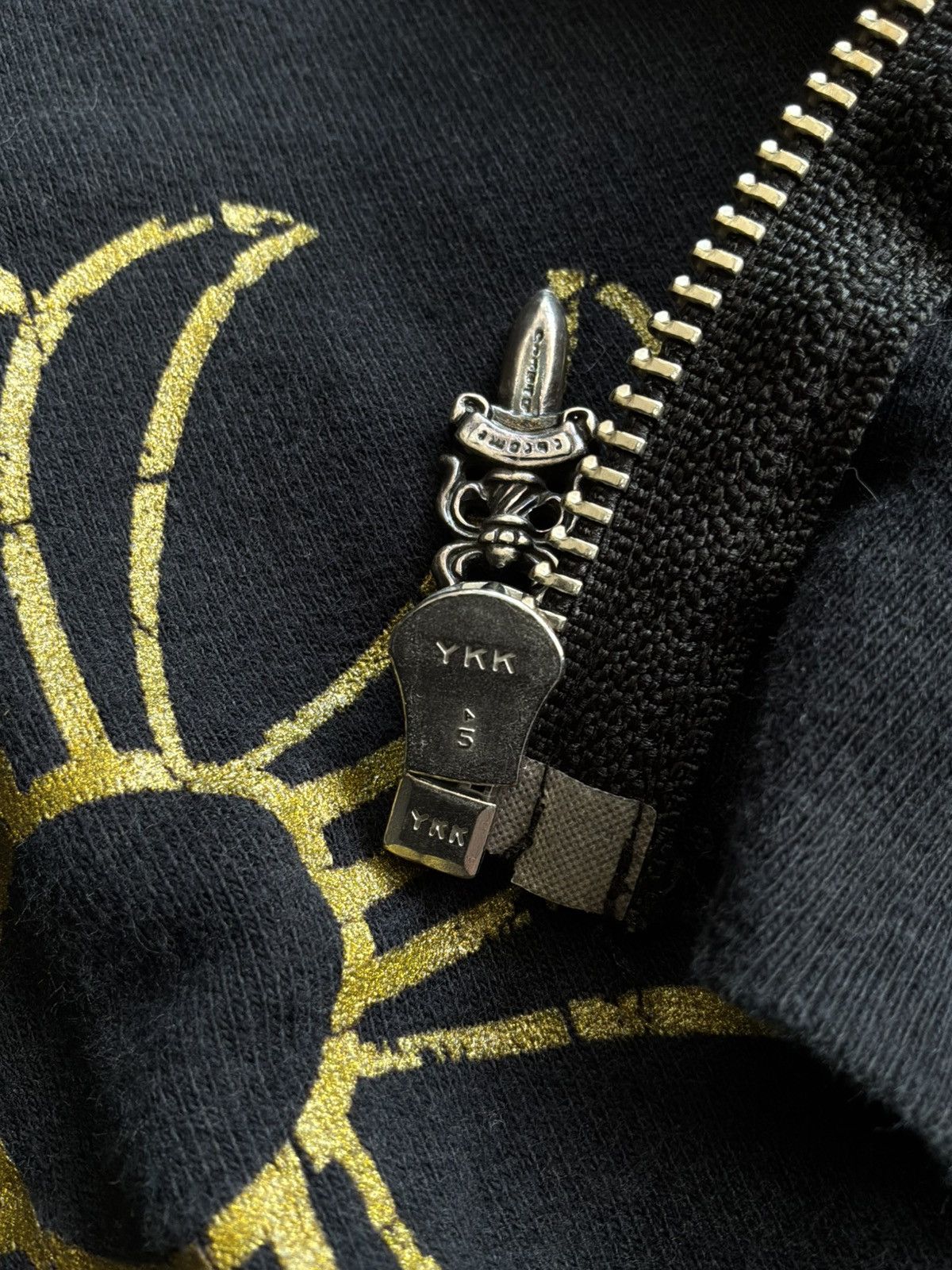 Chrome Hearts Chrome Hearts - Cracked Logo Horseshoe - Zip Hoodie Size US S / EU 44-46 / 1 - 17 Thumbnail