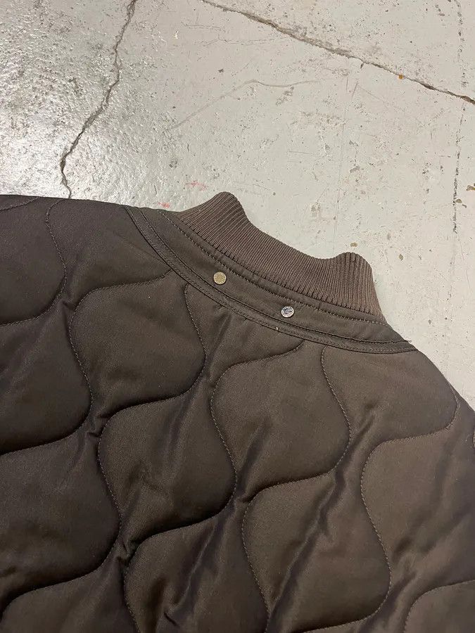 Louis Vuitton Louis Vuitton Taupe Silk Quilted Bomber Jacket by Kim Jones Size US S / EU 44-46 / 1 - 9 Thumbnail