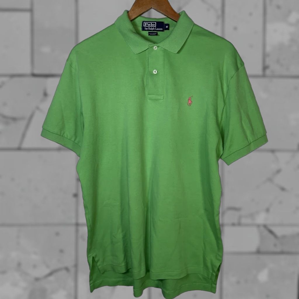 Ralph Lauren Polo Ralph Lauren 100% Cotton Green Polo Shirt Mens Medium Size US M / EU 48-50 / 2 - 1 Thumbnail