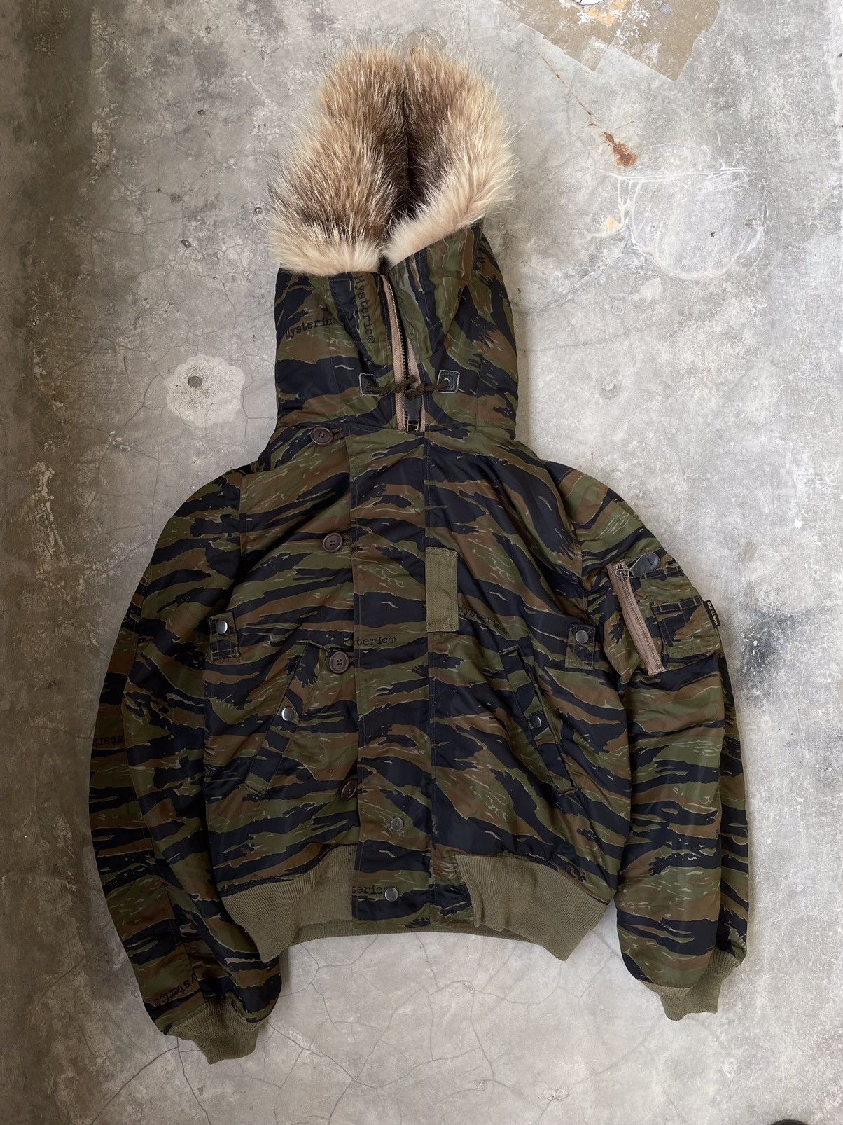 Hysteric Glamour Rare 90s Hysteric Glamour Alpha Ma-1 Raccon Fur Hooded Size US L / EU 52-54 / 3 - 11 Thumbnail