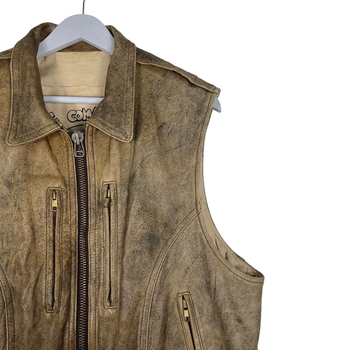 Japanese Brand 🔥 RARE ARCHIVES PLANE COMPANY AIR FORCE LEATHER TANK TOP Size US M / EU 48-50 / 2 - 6 Thumbnail