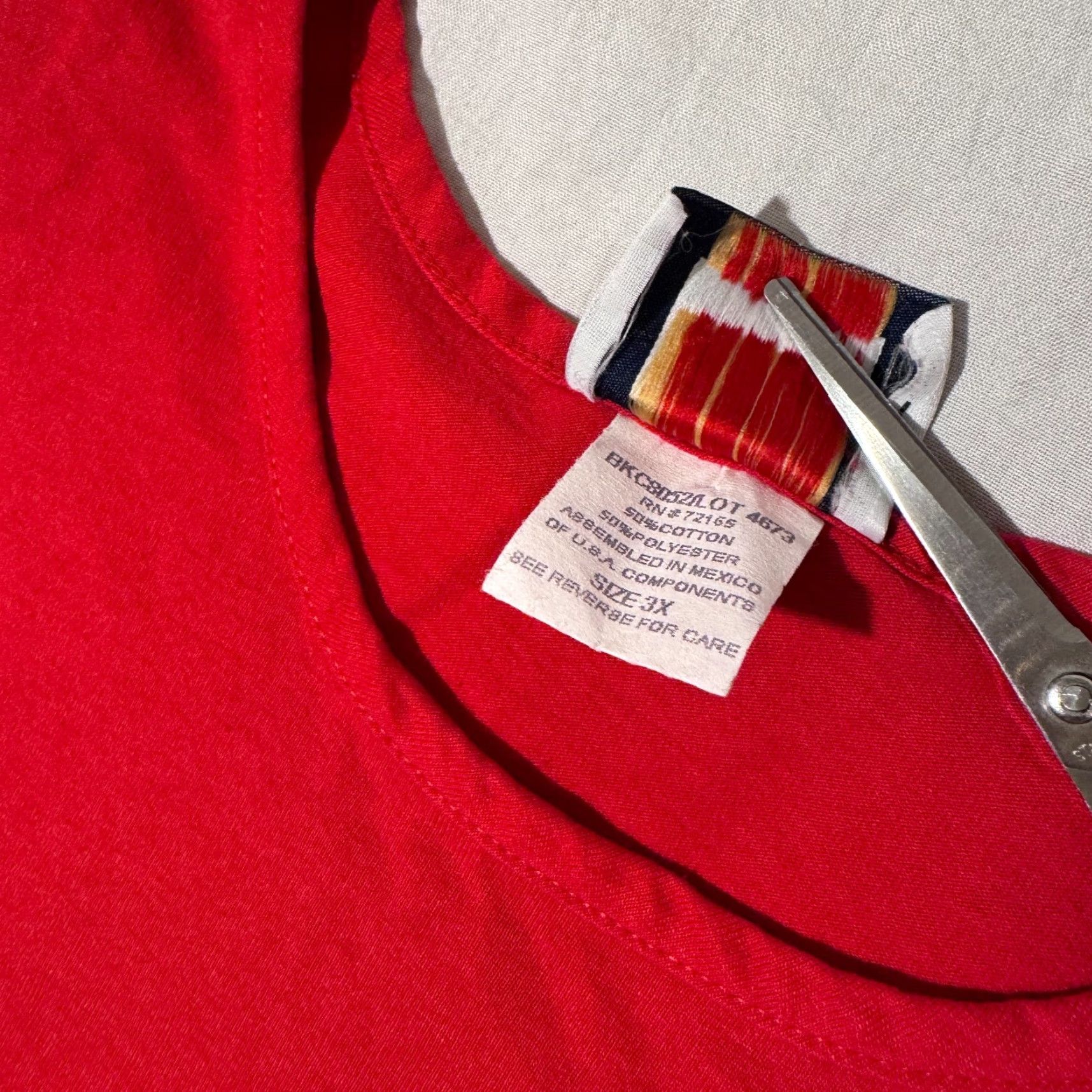 Vintage VINTAGE C.S.T Sport USA Logo Rhinestone Red Short Sleeve T-Shirt 3XL Womens Shirt Size XXL / US 16-18 / IT 52-54 - 4 Thumbnail