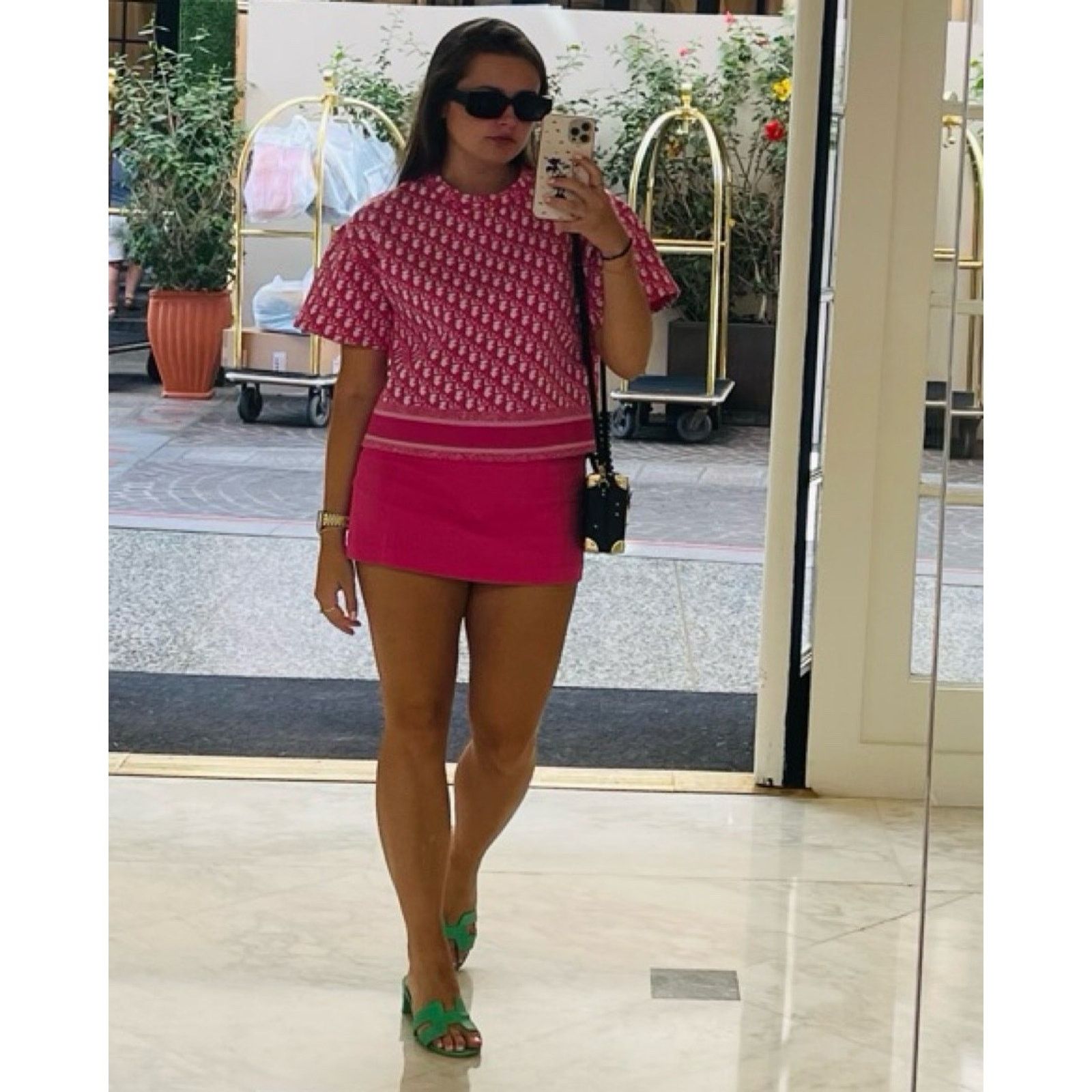 Dior Dior Jacquard Oblique Logo Pink White Short Sleeve Shirt 34 Size XS / US 0-2 / IT 36-38 - 13 Thumbnail