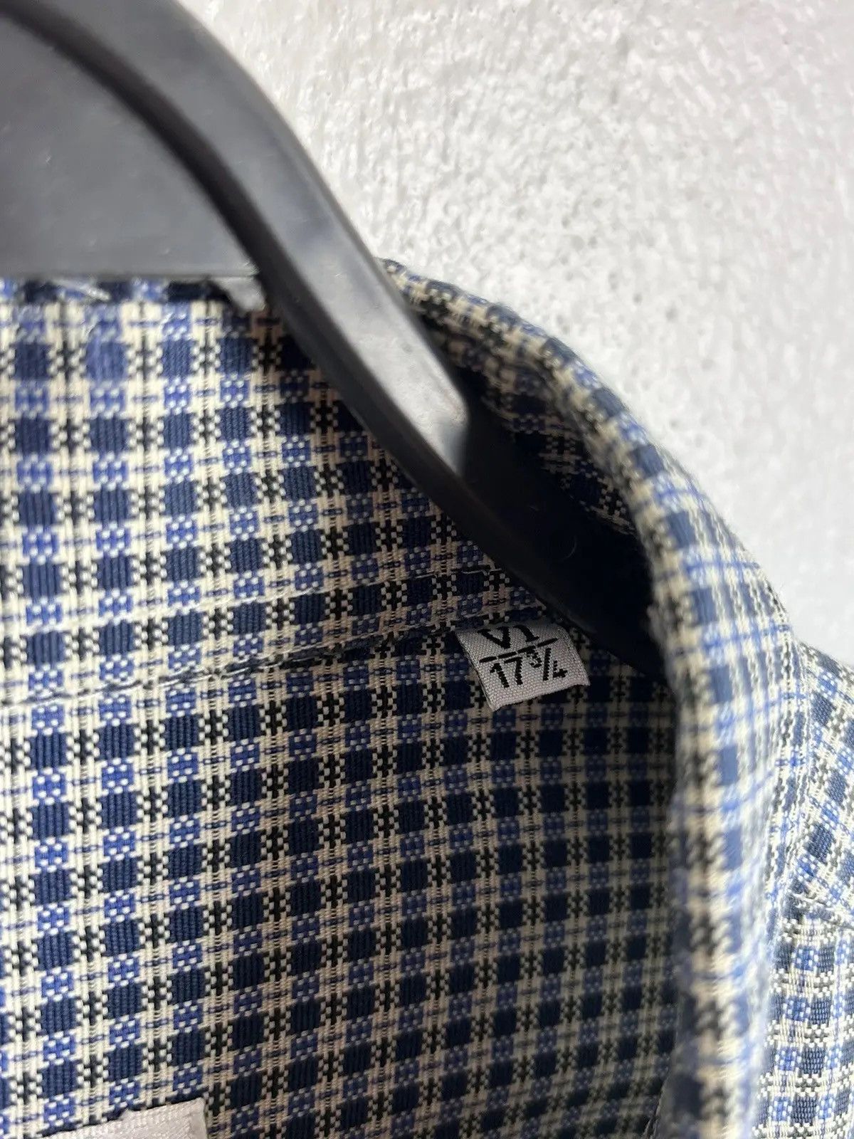 Vintage Vintage Paco Rabanne Paris Checkered Long Sleeve Shirt Size US L / EU 52-54 / 3 - 9 Thumbnail