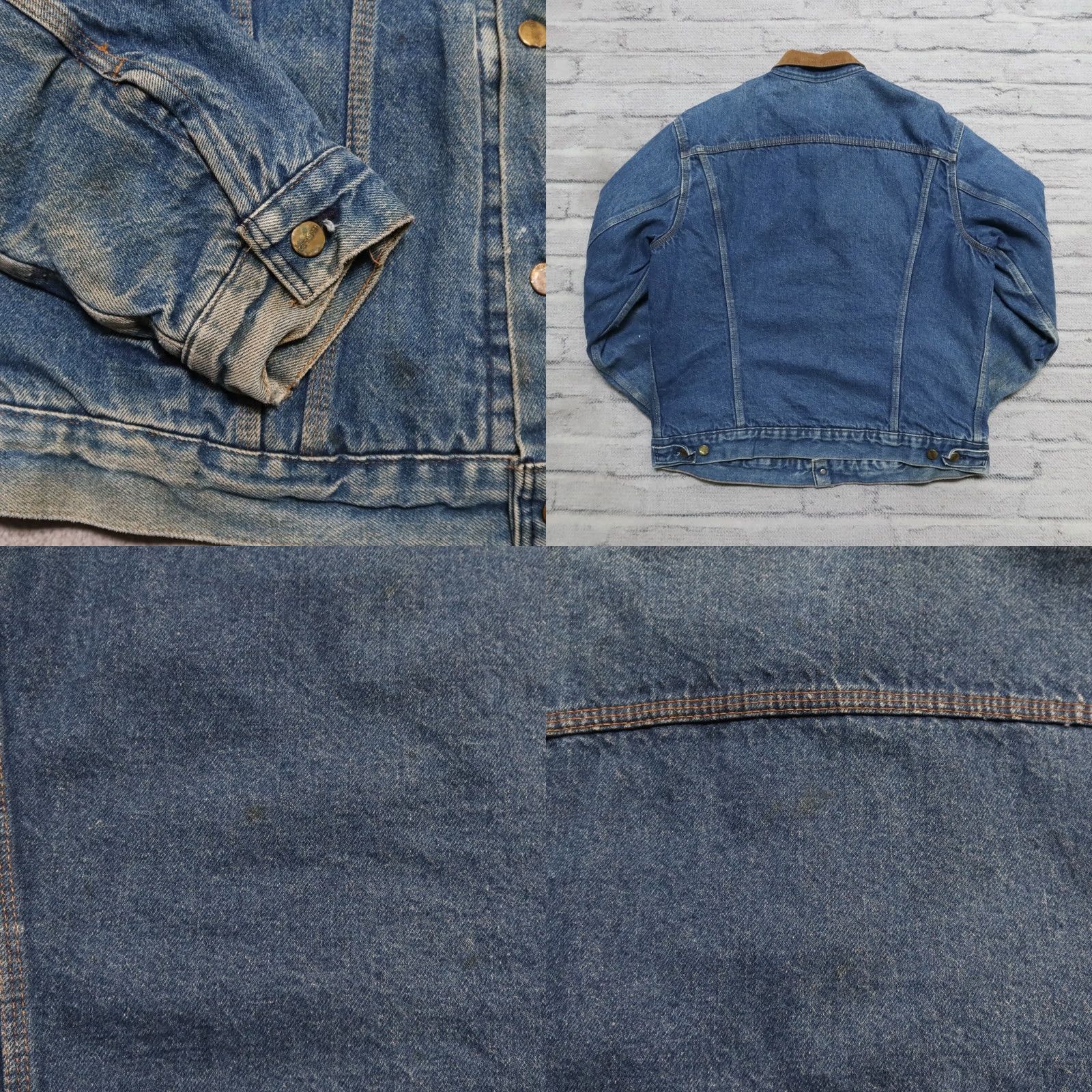 Carhartt Vintage Carhartt Denim Trucker Jacket Medium Wash 44 Mens Size 44 WIP Size US 44 / EU 60 - 10 Thumbnail