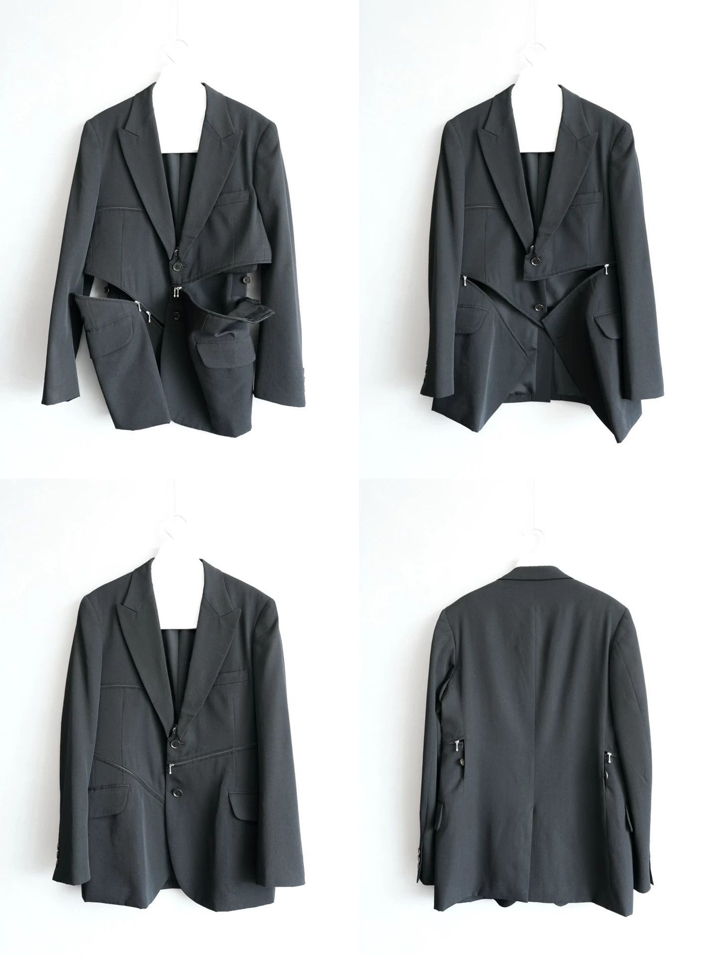 Yohji Yamamoto Yohji Yamamoto 08AW Deconstructed Zip-Up Jacket Size US M / EU 48-50 / 2 - 2 Thumbnail