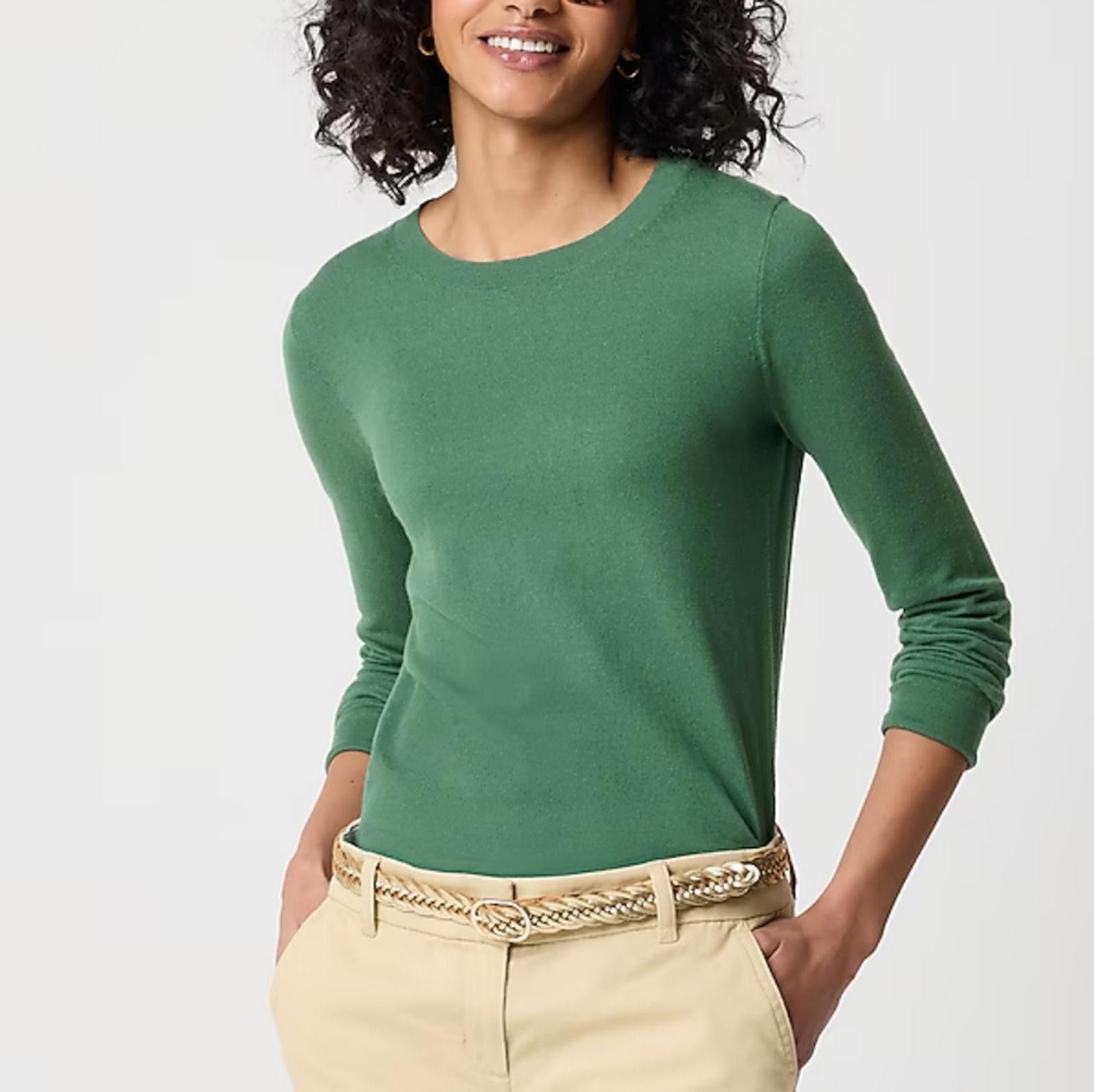 J.Crew J Crew Cotton Teddie sweater Size L / US 10 / IT 46 - 1 Thumbnail